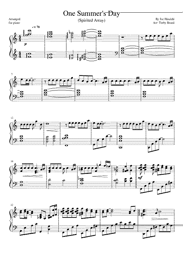 Partitura One Piece