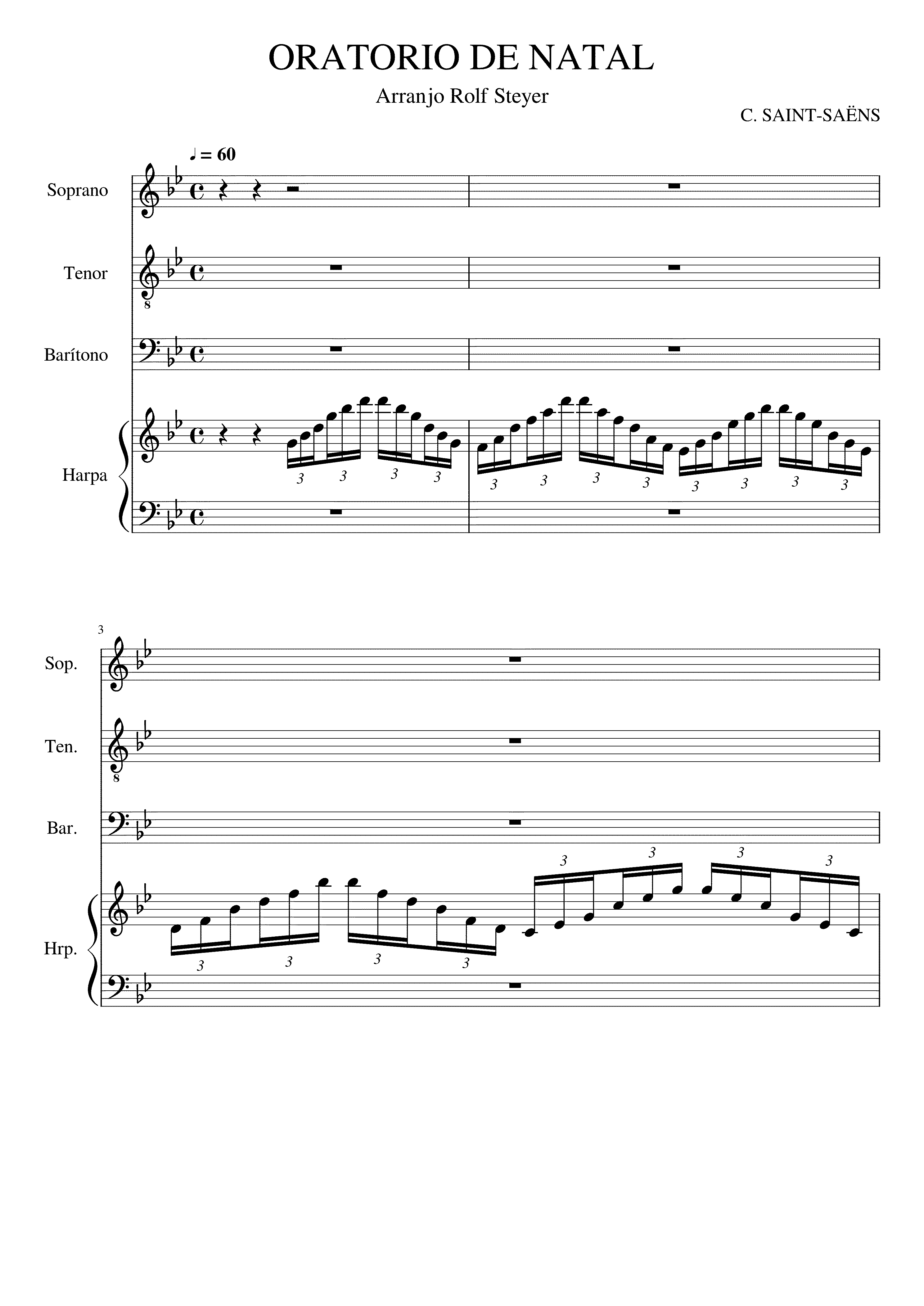 Partitura Oratorio de Navidad Saint Saens