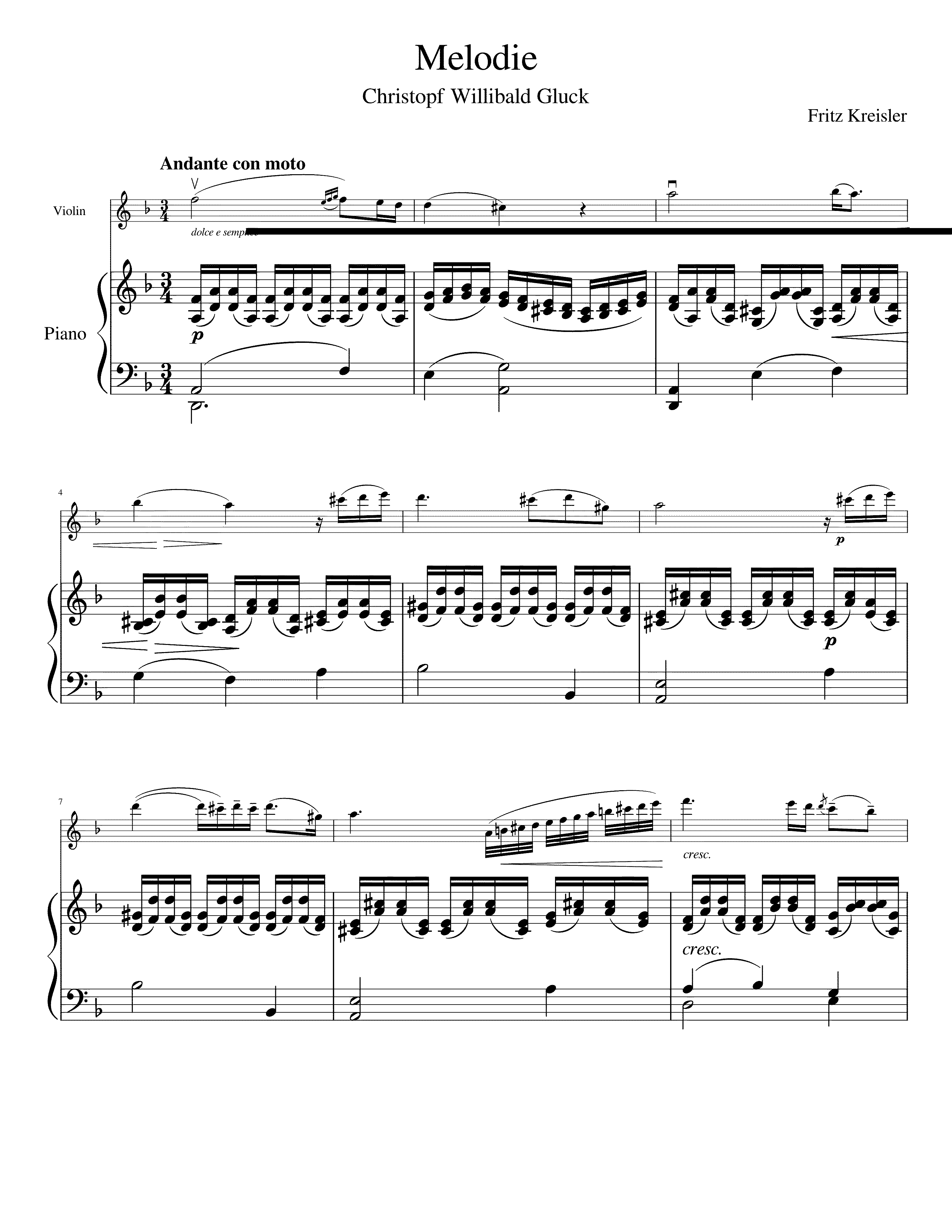 Partitura Orfeo