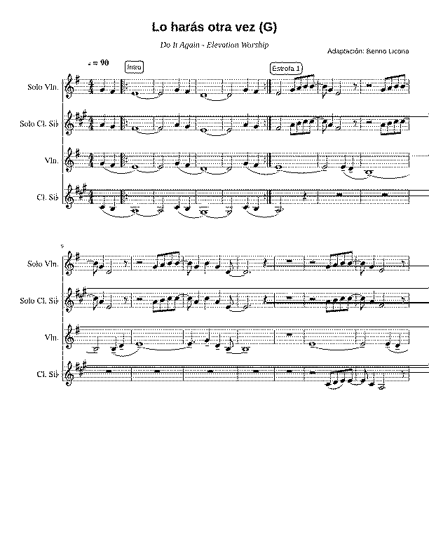 Partitura Otra Vez