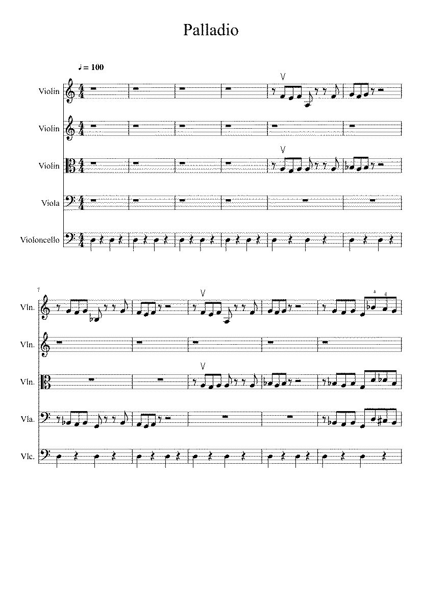 Partitura Palladio