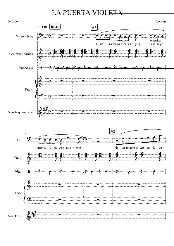 Partitura Pandereta