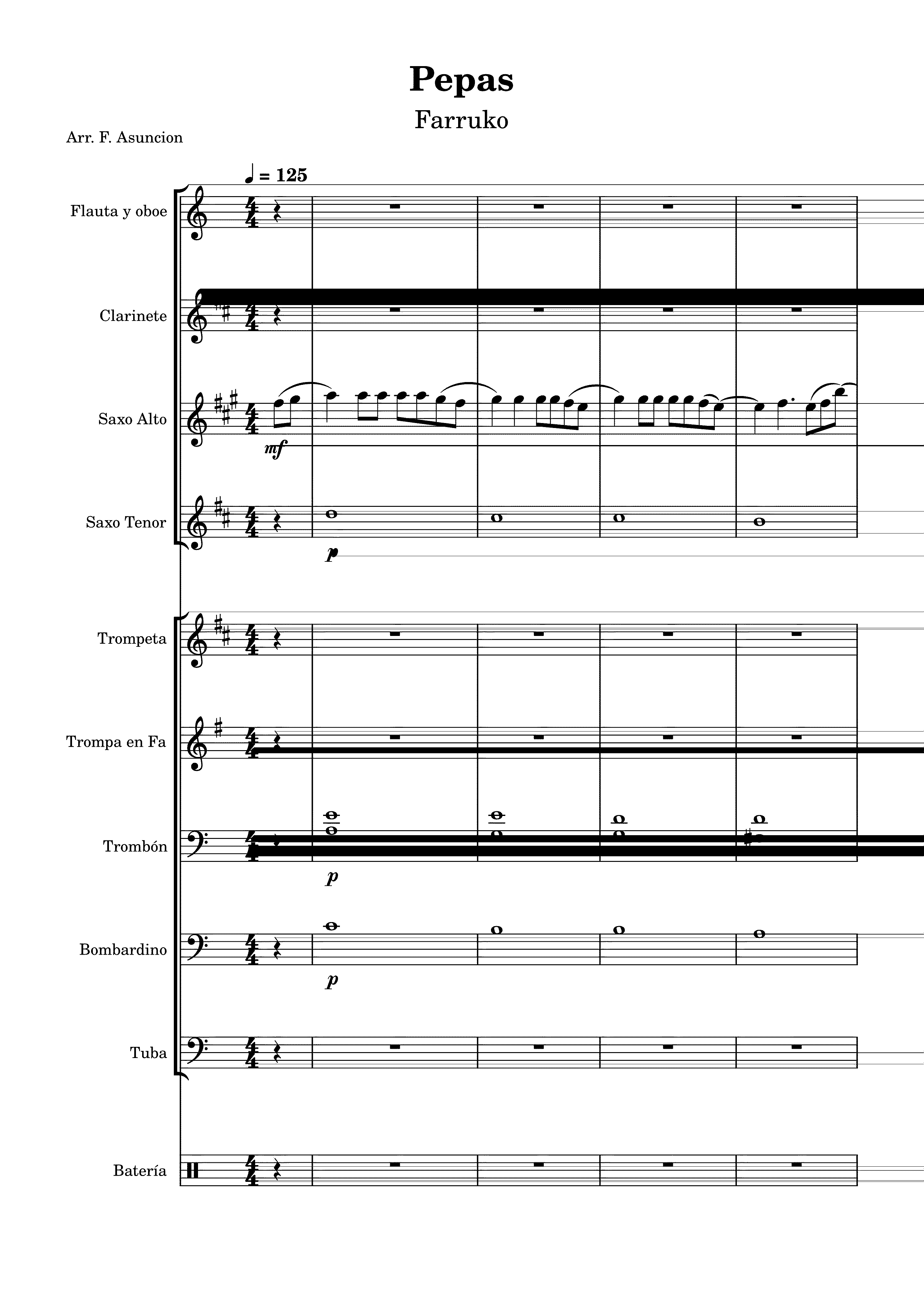 Partitura Pasacalles