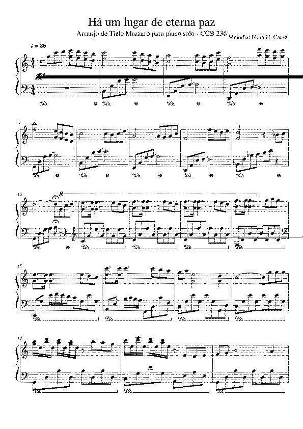 Partitura Paz Eterna