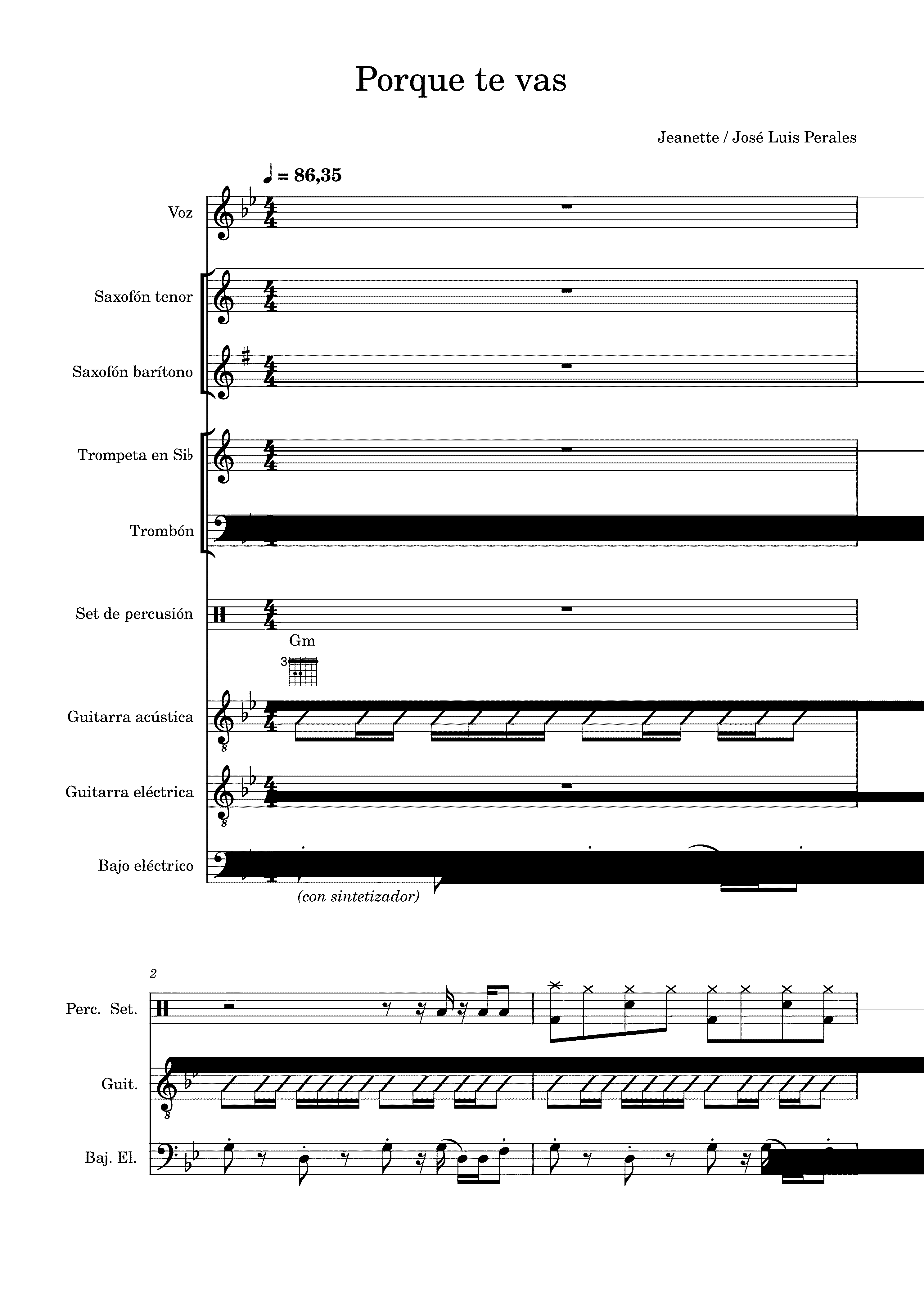 Partitura Perales