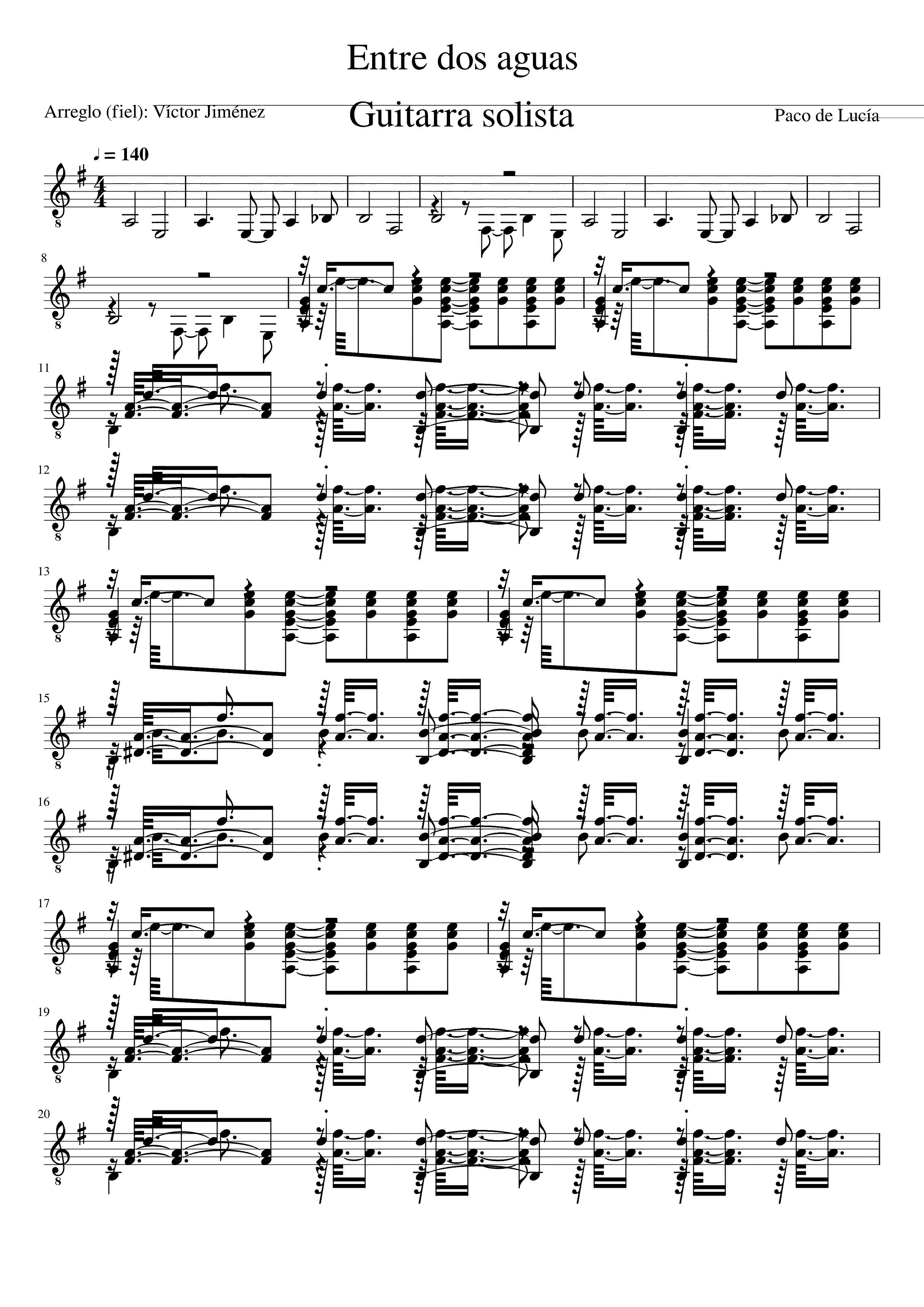 Partitura Perfil Flamenco