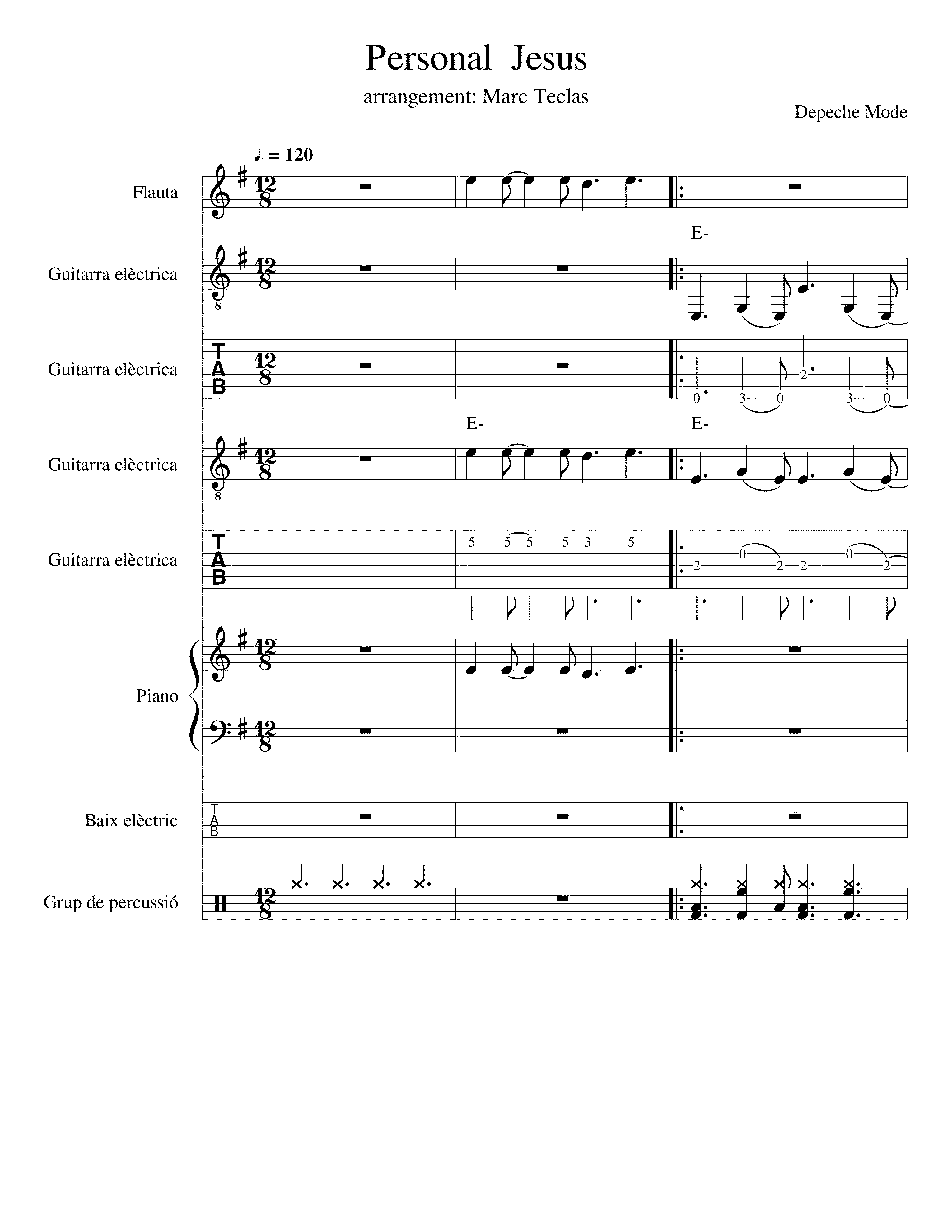 Partitura Personal Jesus
