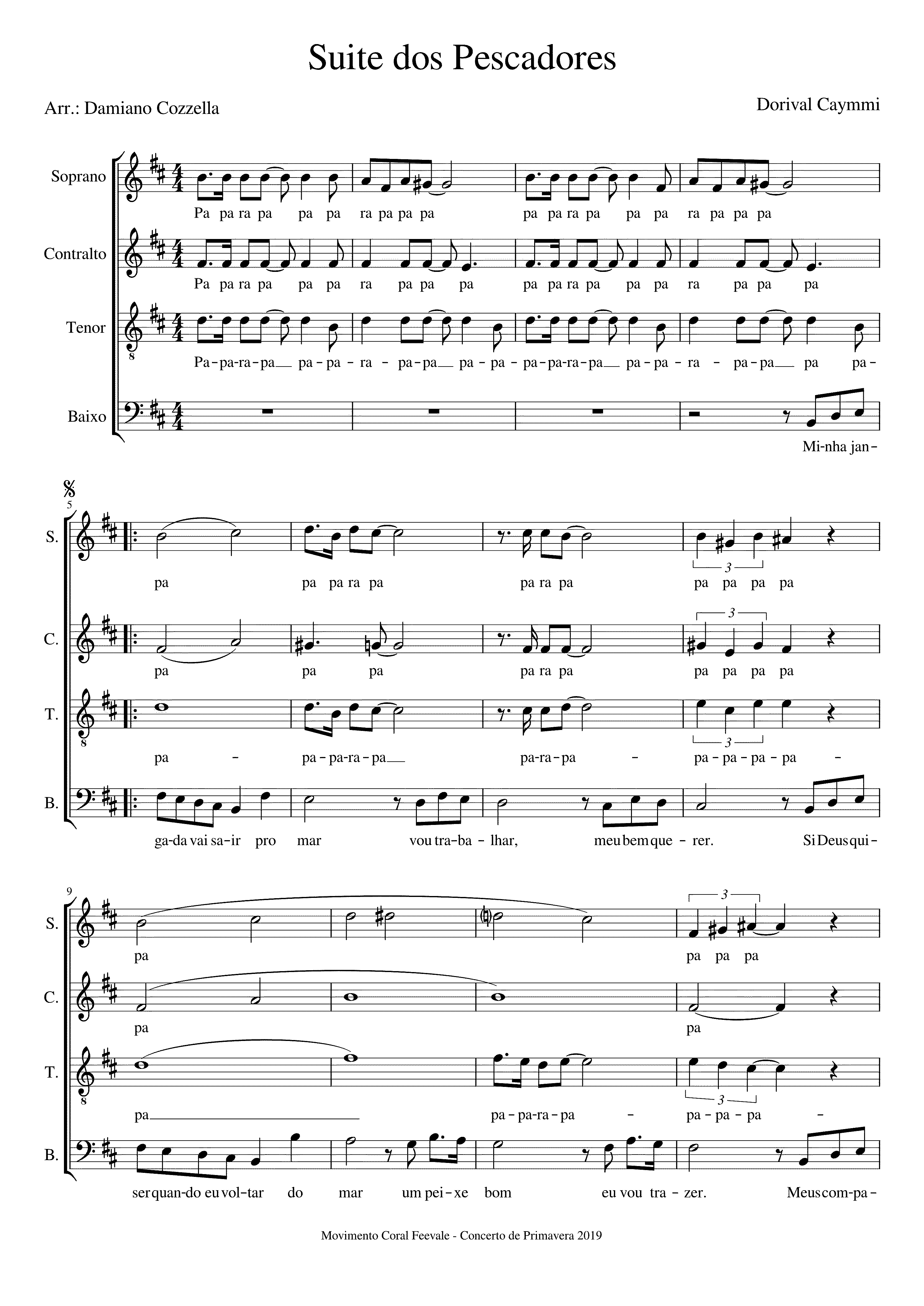 Partitura Pescadores