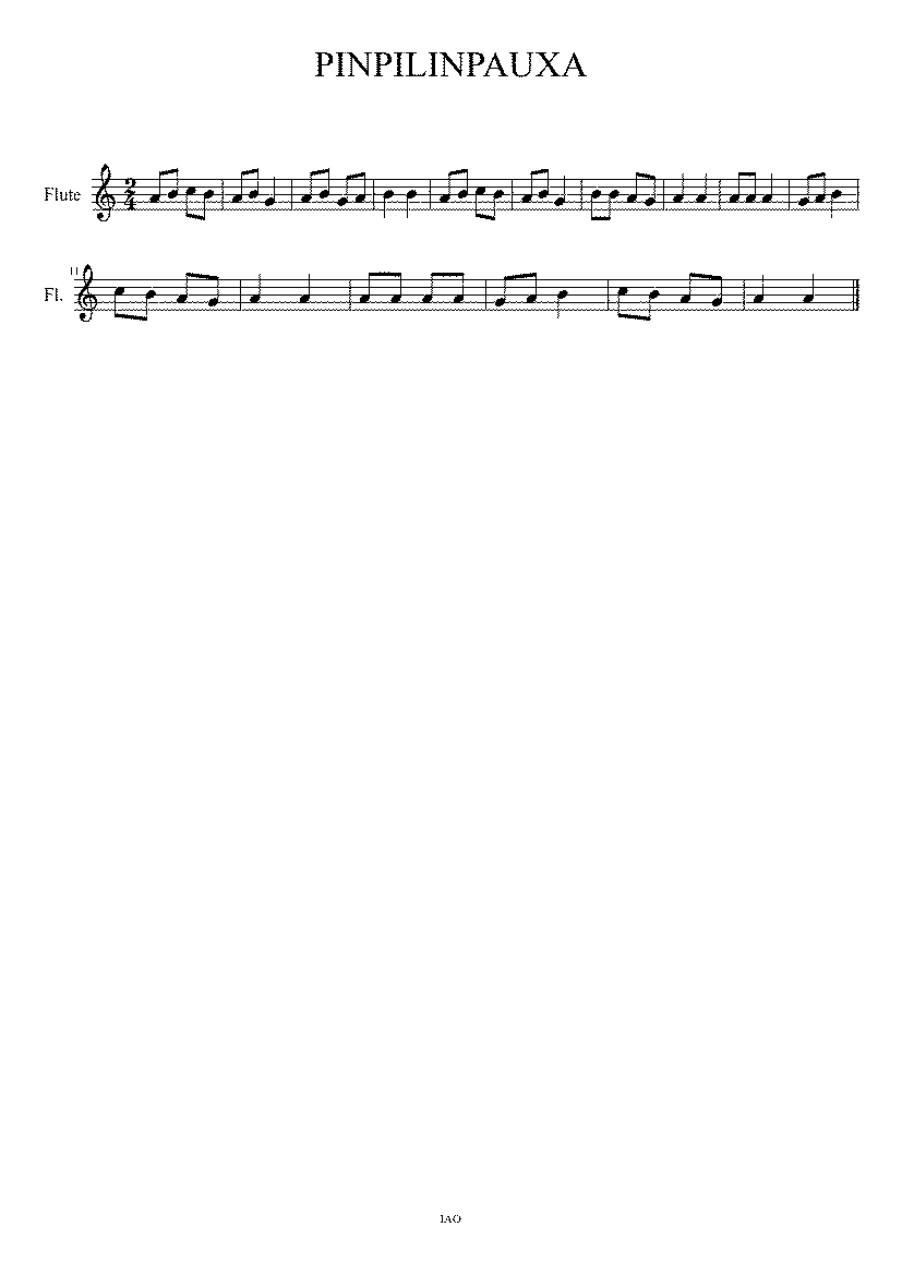 Partitura Pinpilinpauxa