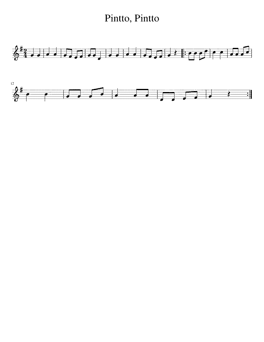 Partitura Pintto Pintto