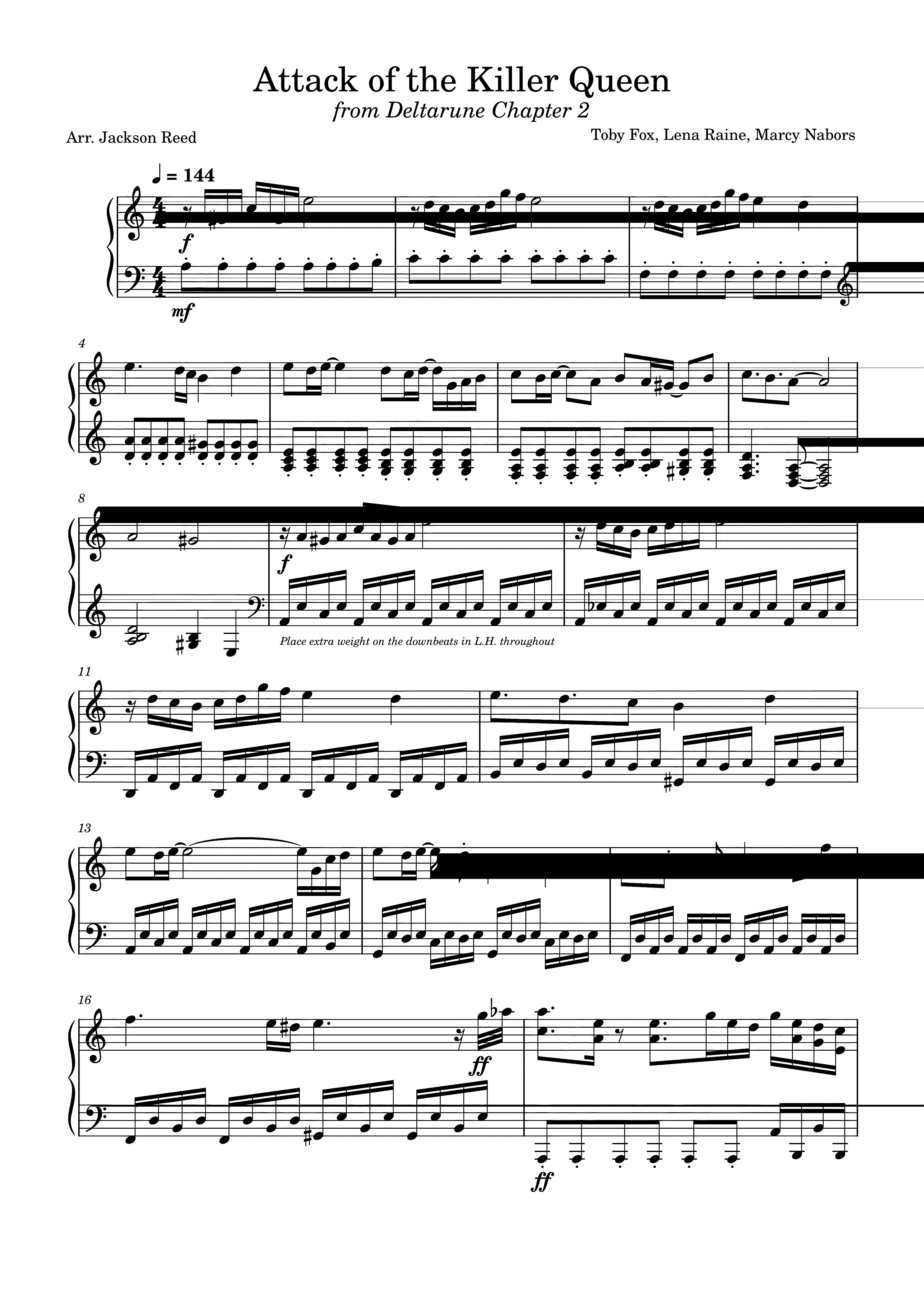 Partitura Play The Game Queen