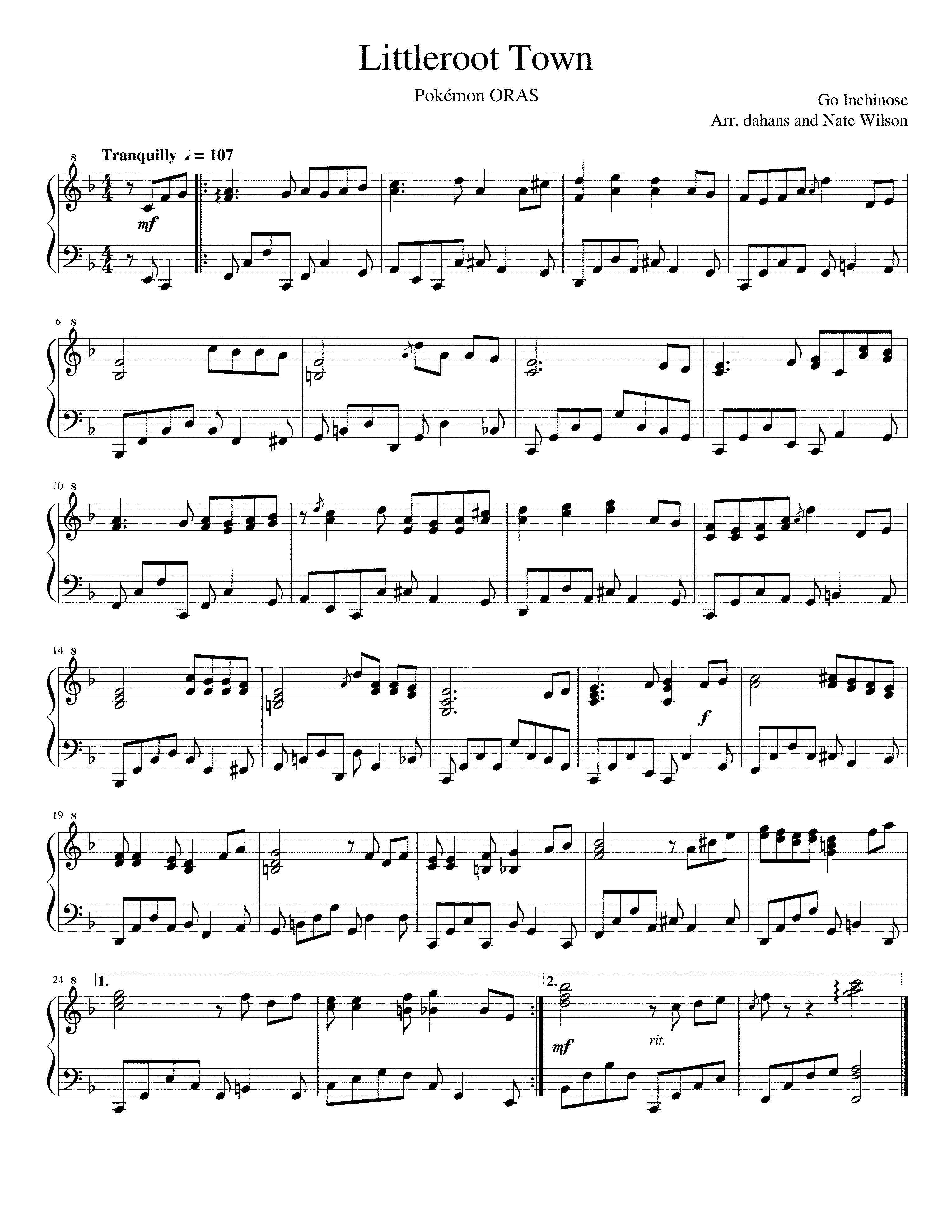 Partitura Pokemon Go