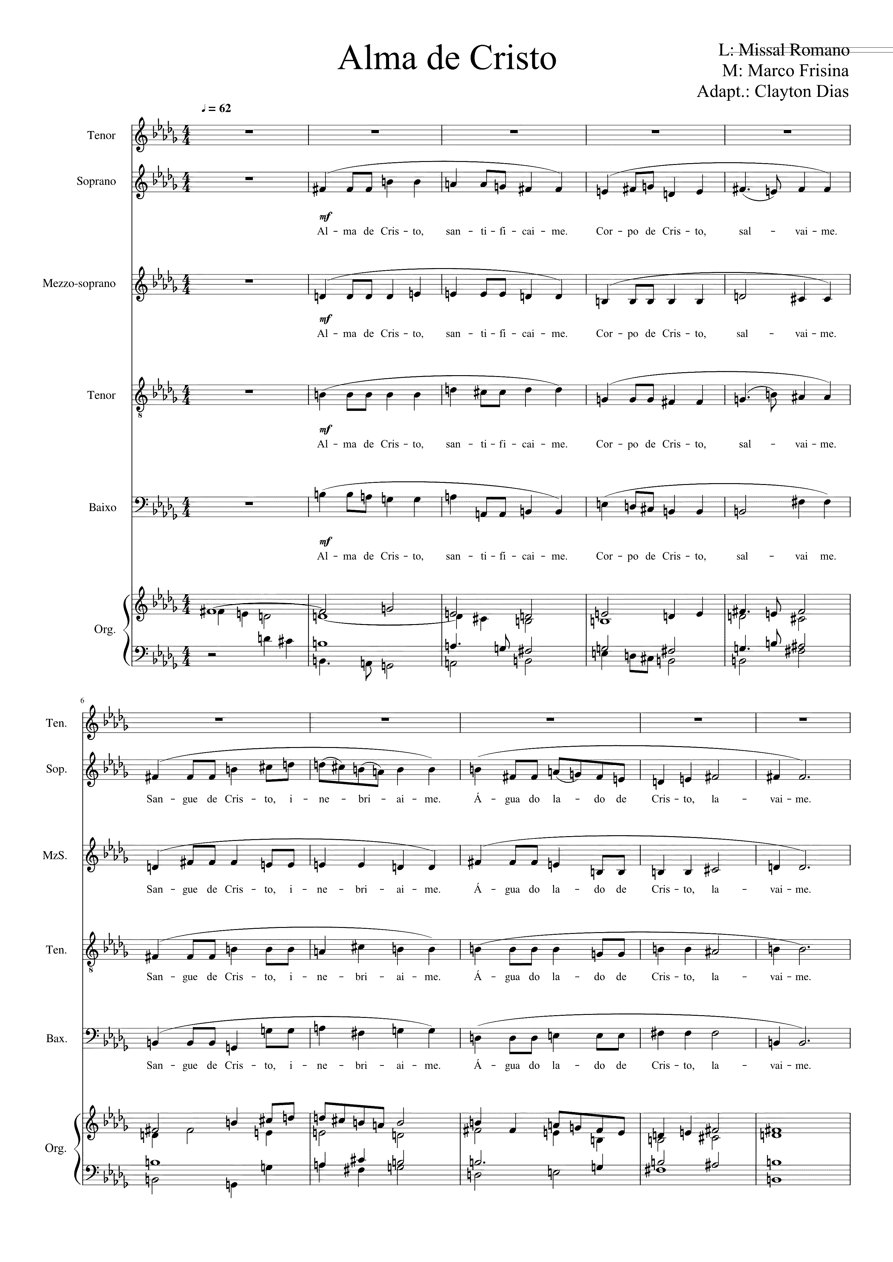 Partitura Portugues