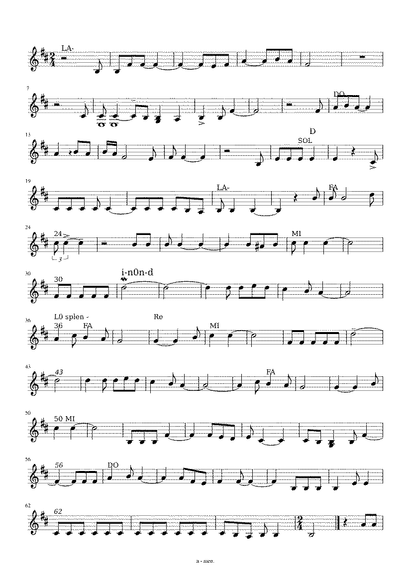 Partitura Pregon Pascual