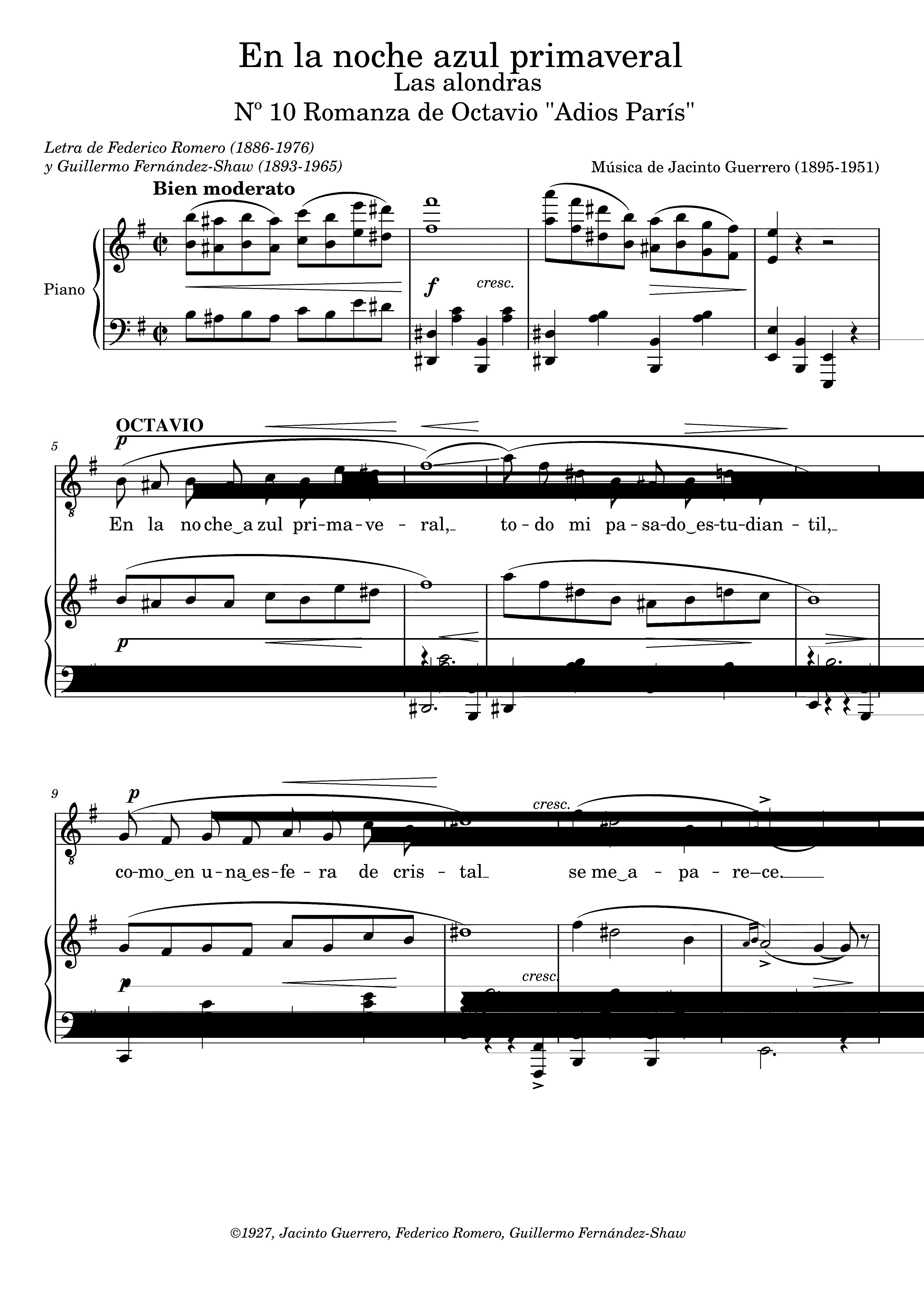 Partitura Primaveral