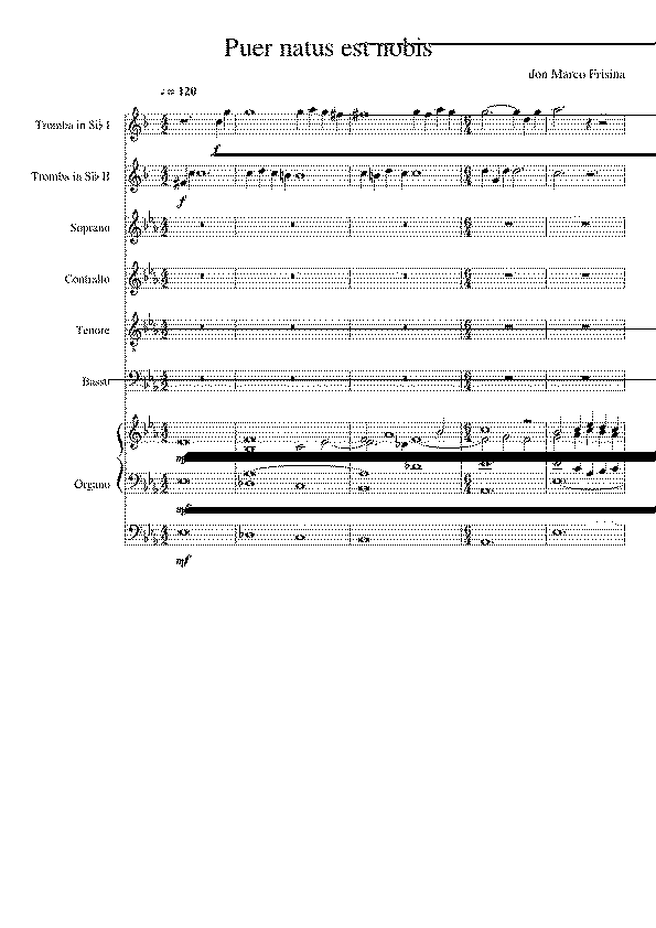 Partitura Puer Natus Est Nobis