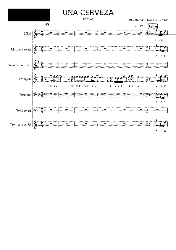 Partitura Rafaga
