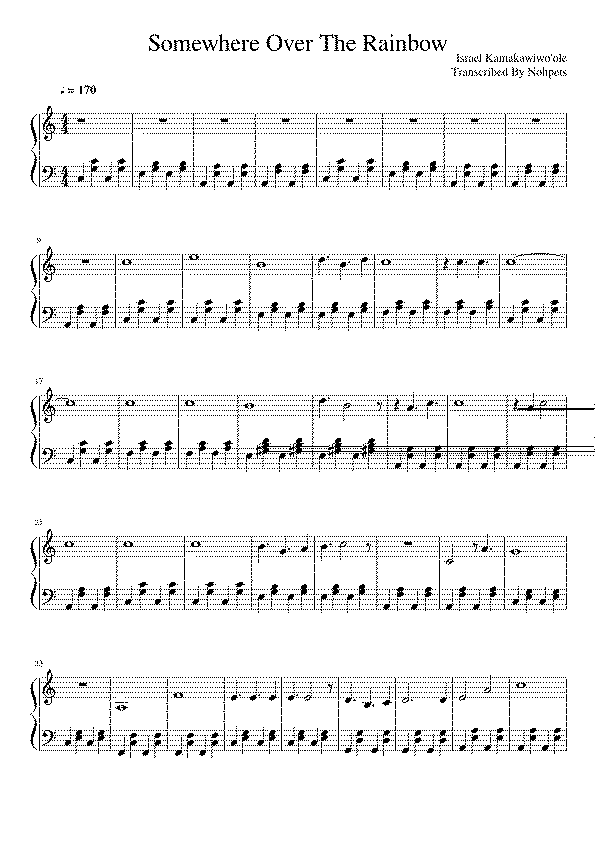 Partitura Rainbow