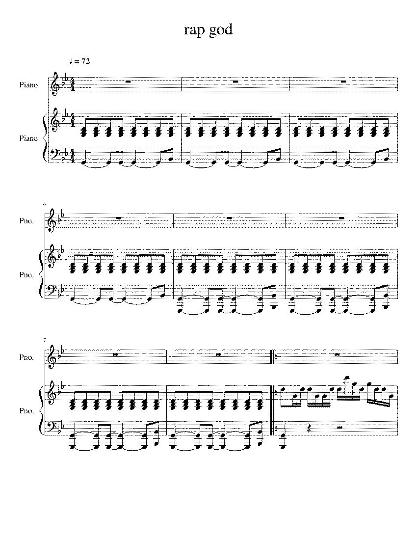 Partitura Rap God