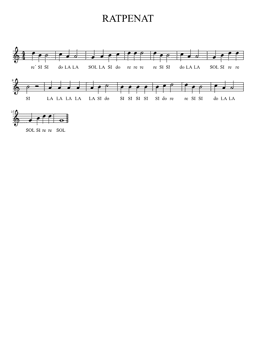 Partitura Ratpenat