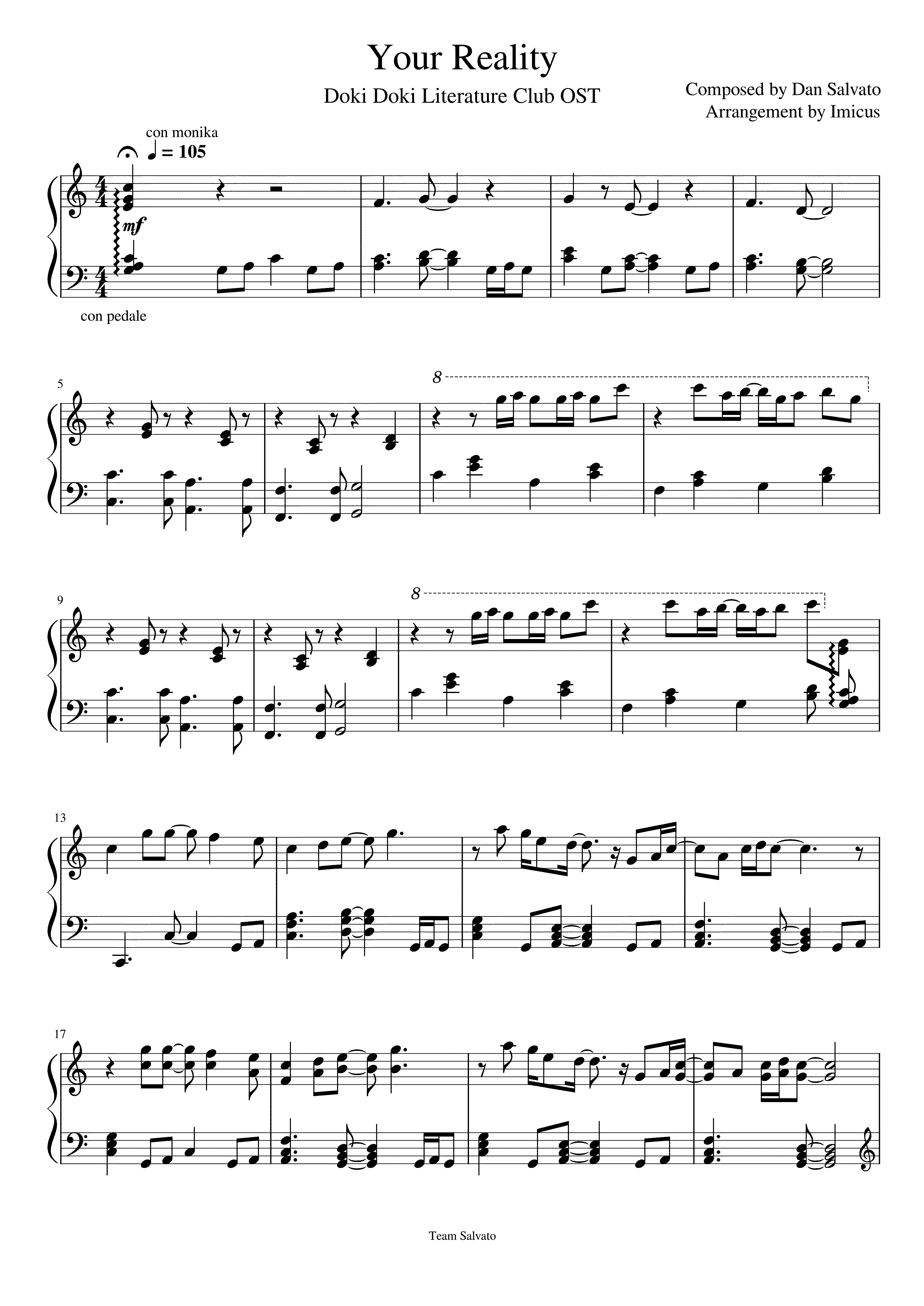 Partitura Reality