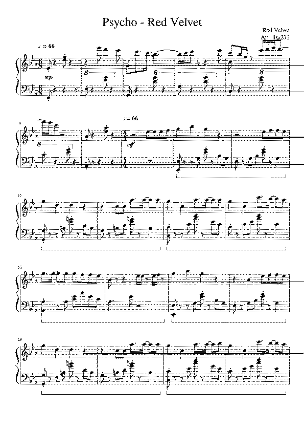 Partitura Red Velvet