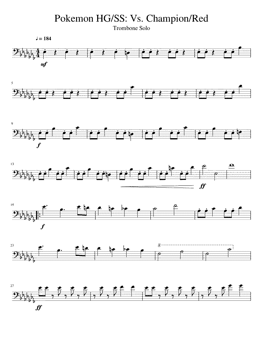 Partitura Red Vs Gold