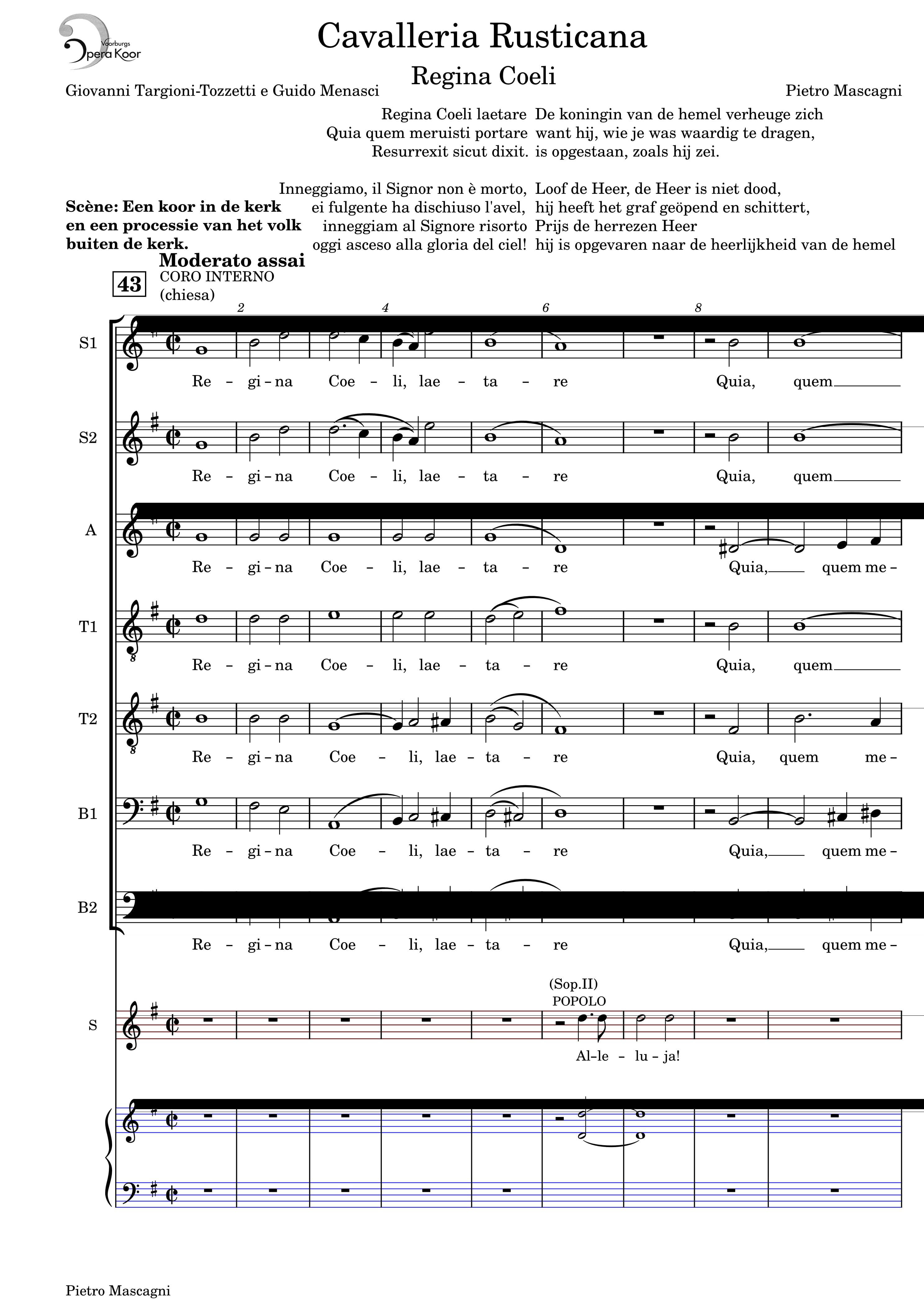Partitura Regina Coeli