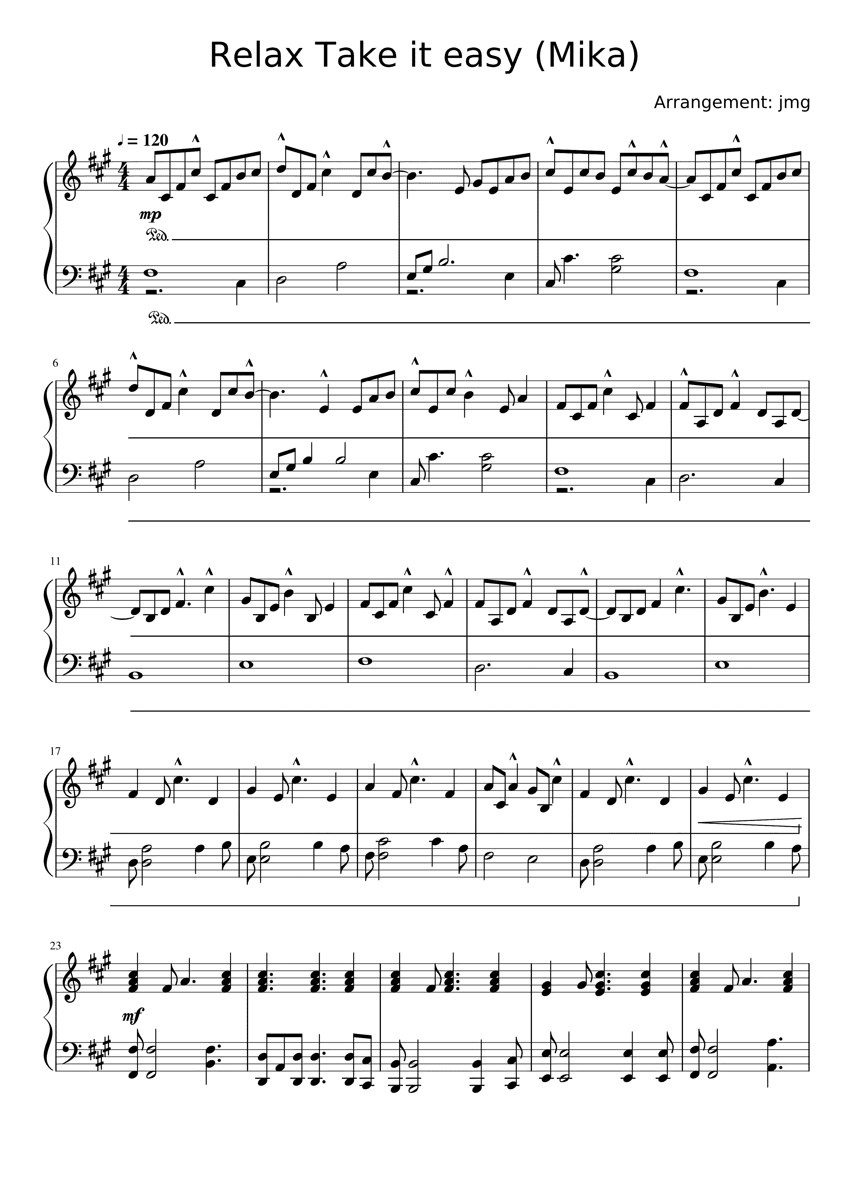 Partitura Relax