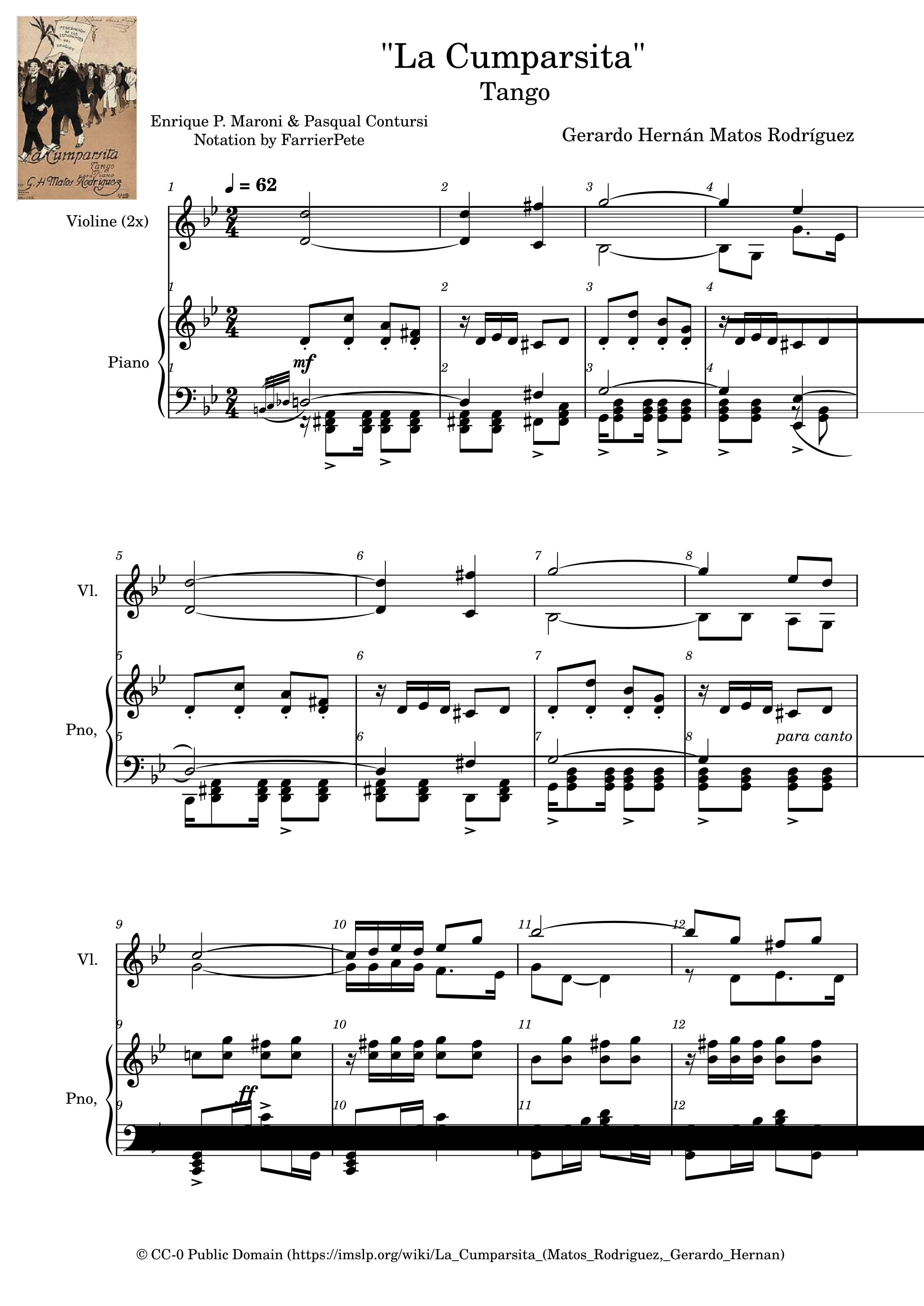 Partitura Repeticiones en Una