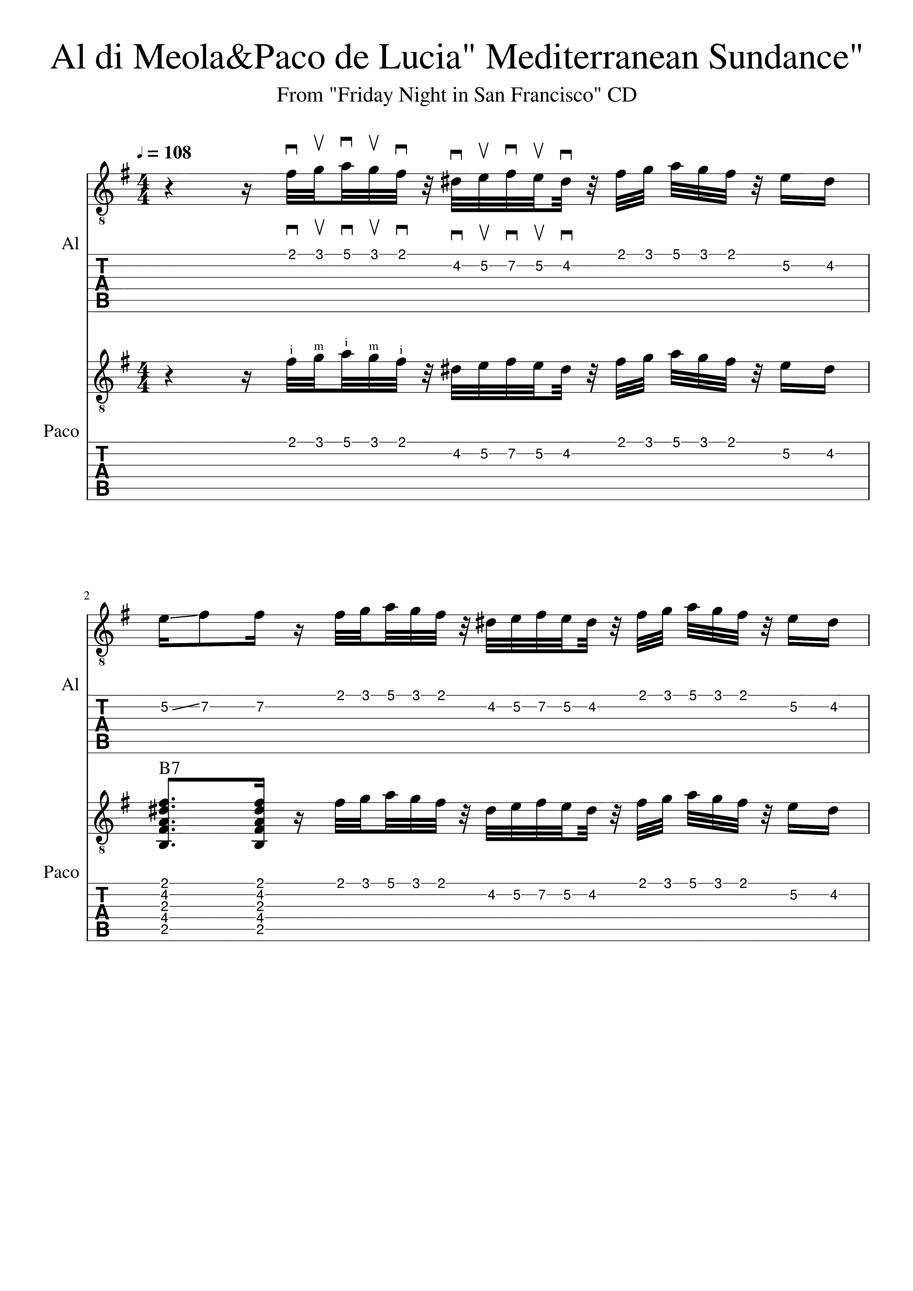Partitura Rio Ancho