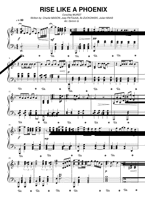 Partitura Rise Like a Phoenix