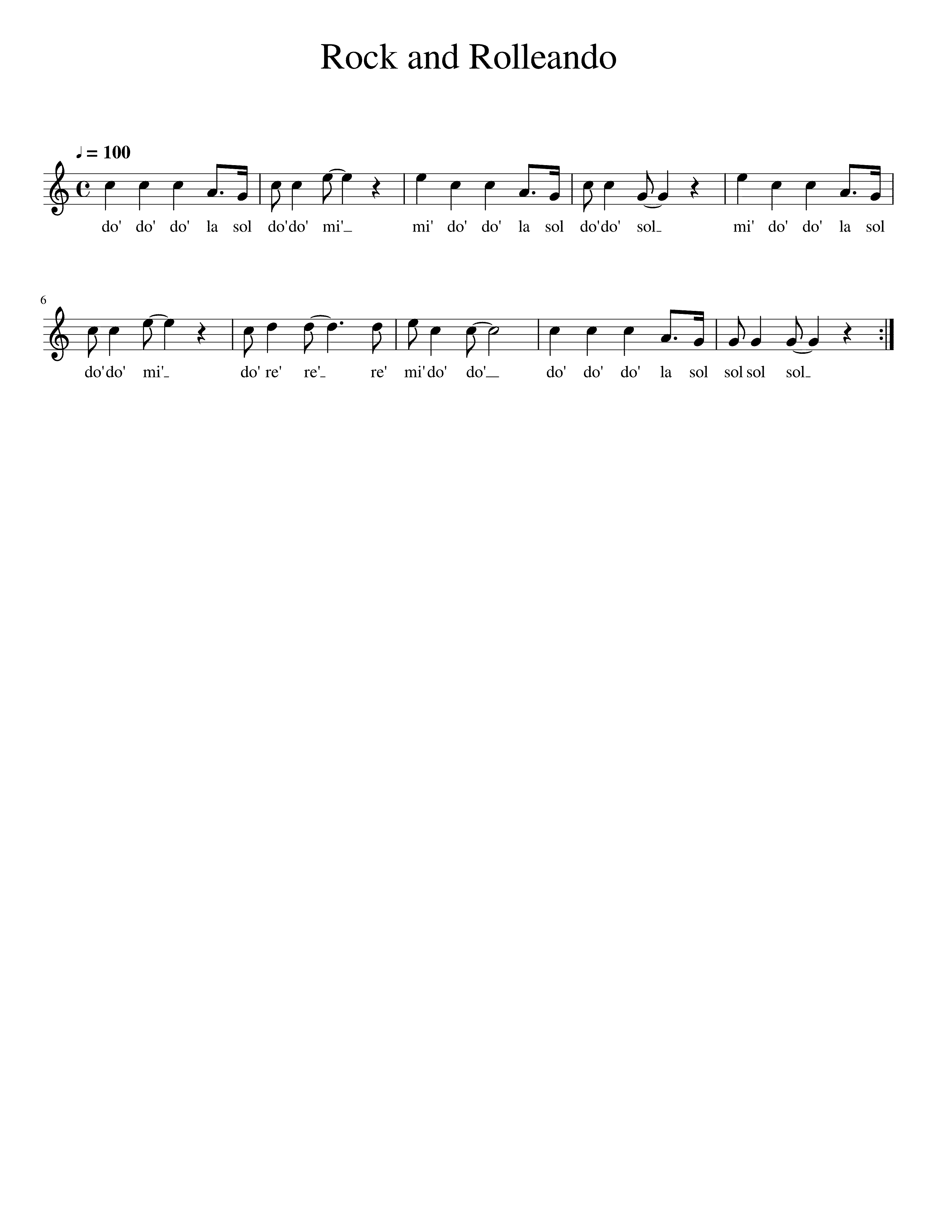 Partitura Rock And Rolleando