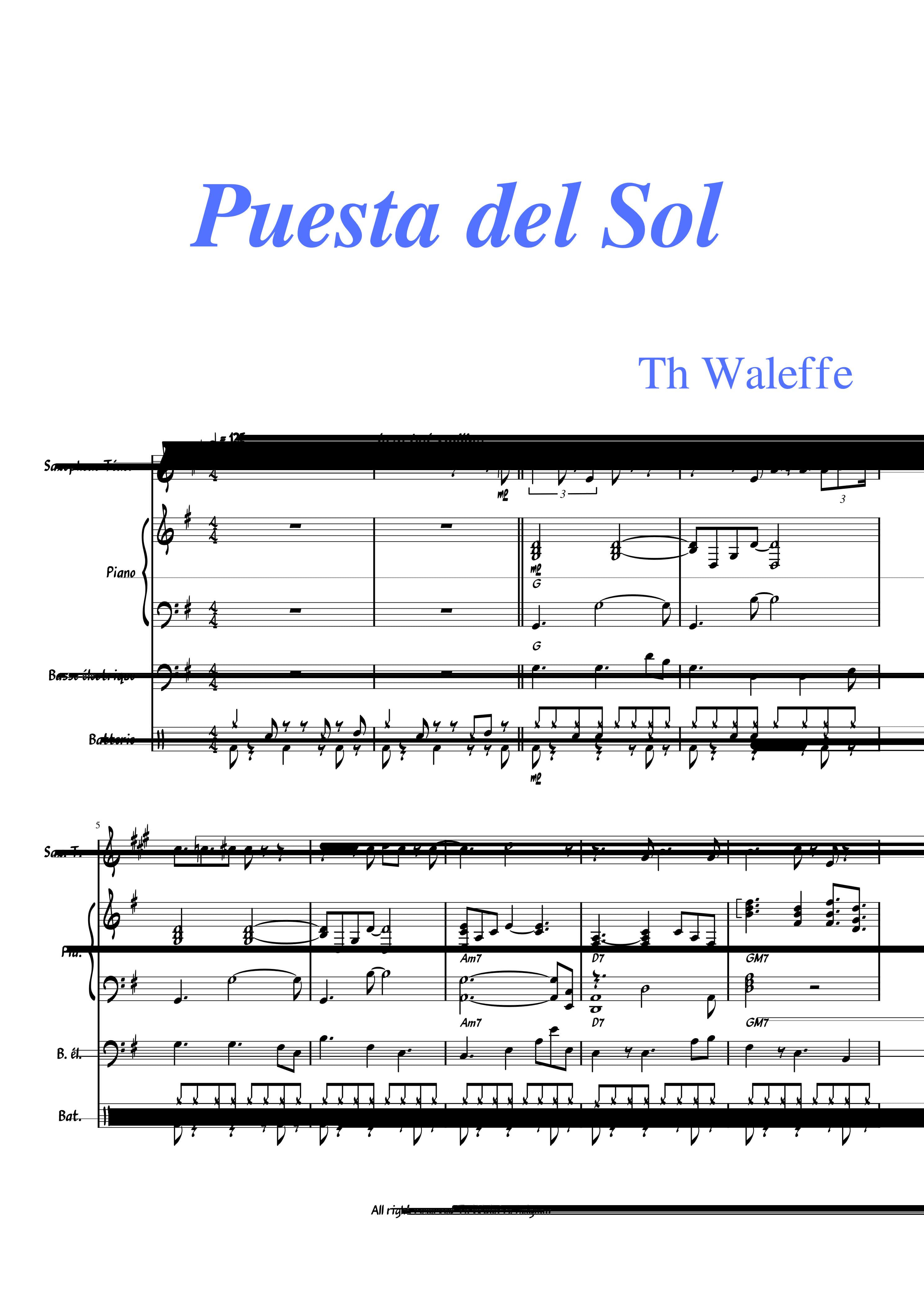 Partitura Rock And Sol
