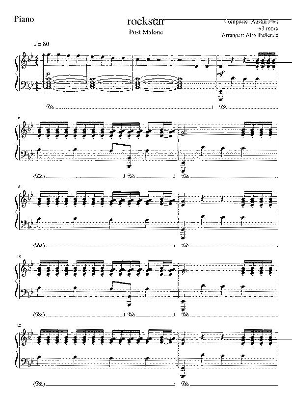 Partitura Rockstar