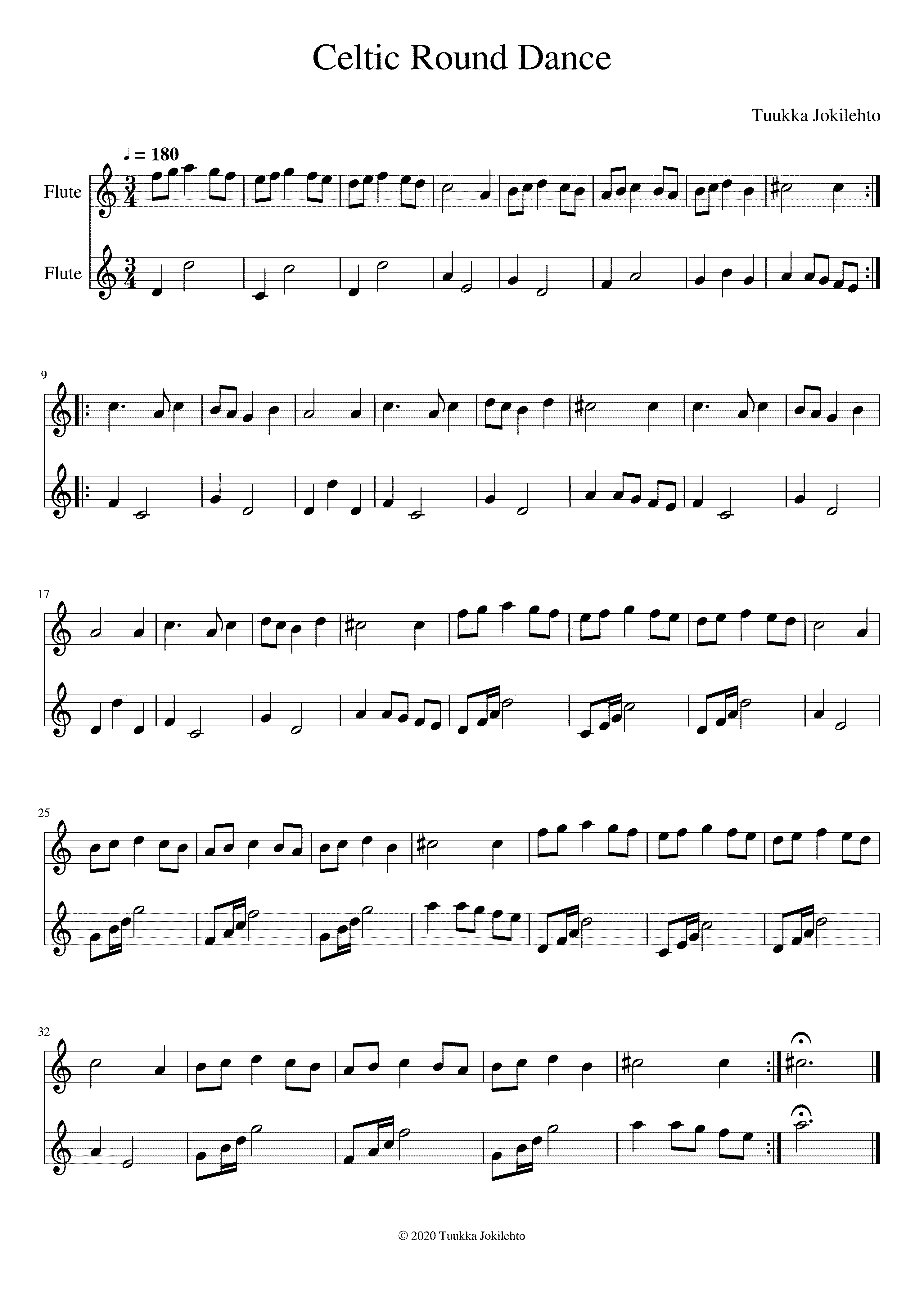 Partitura Round Dance