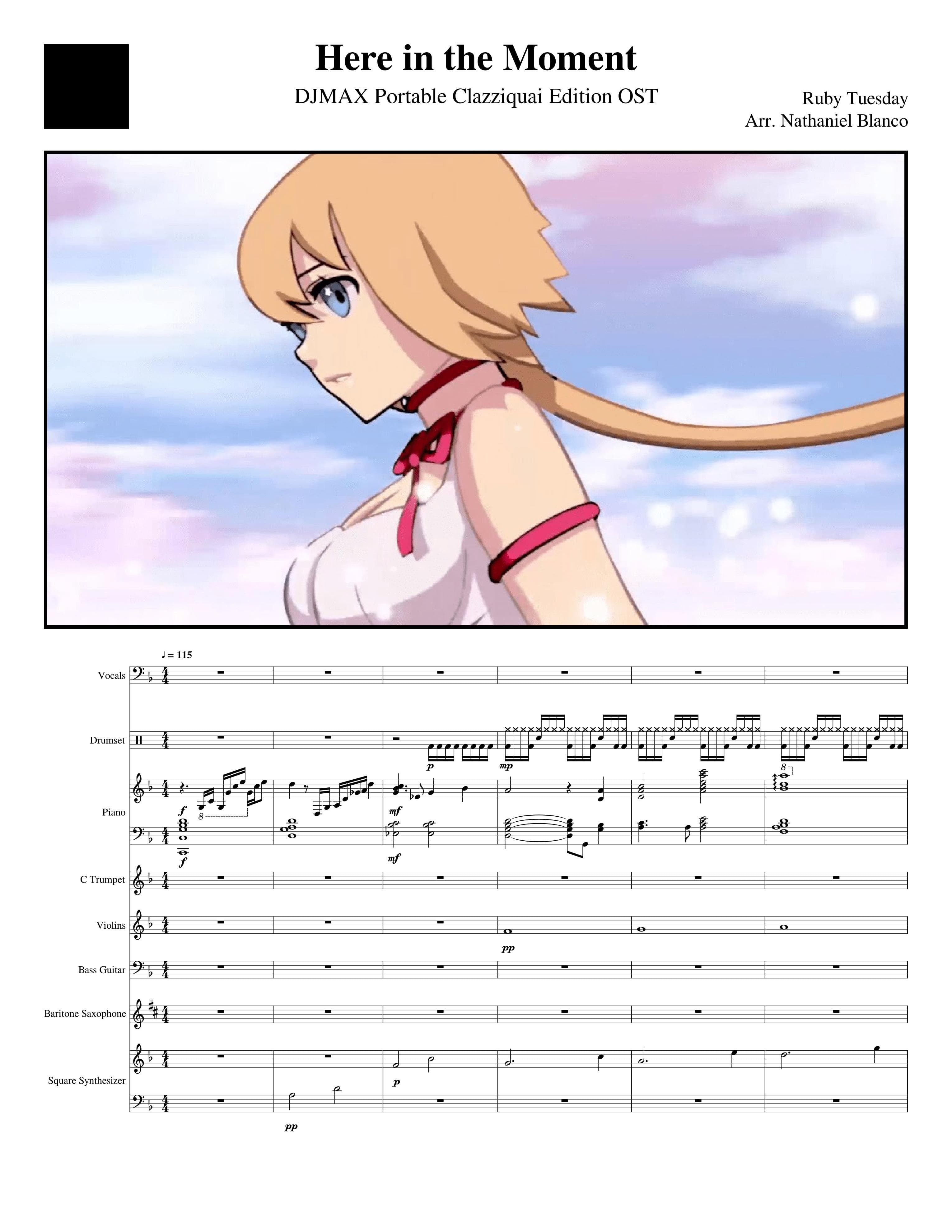 Partitura Ruby Tuesday