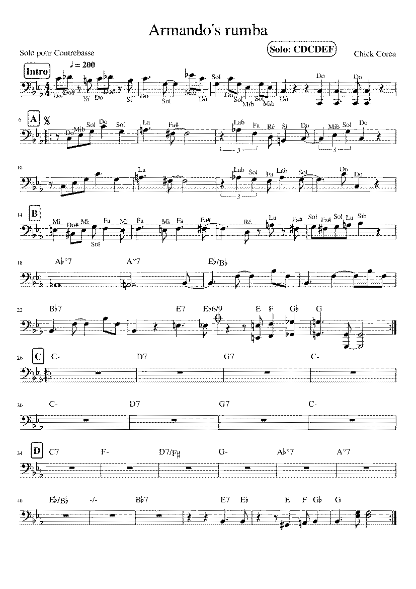 Partitura Rumba