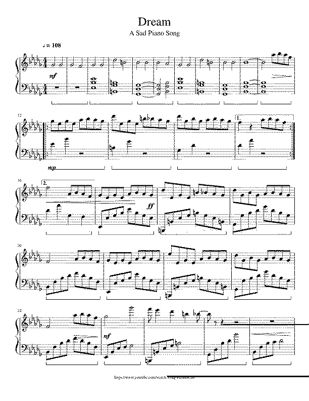 Partitura Sad Song