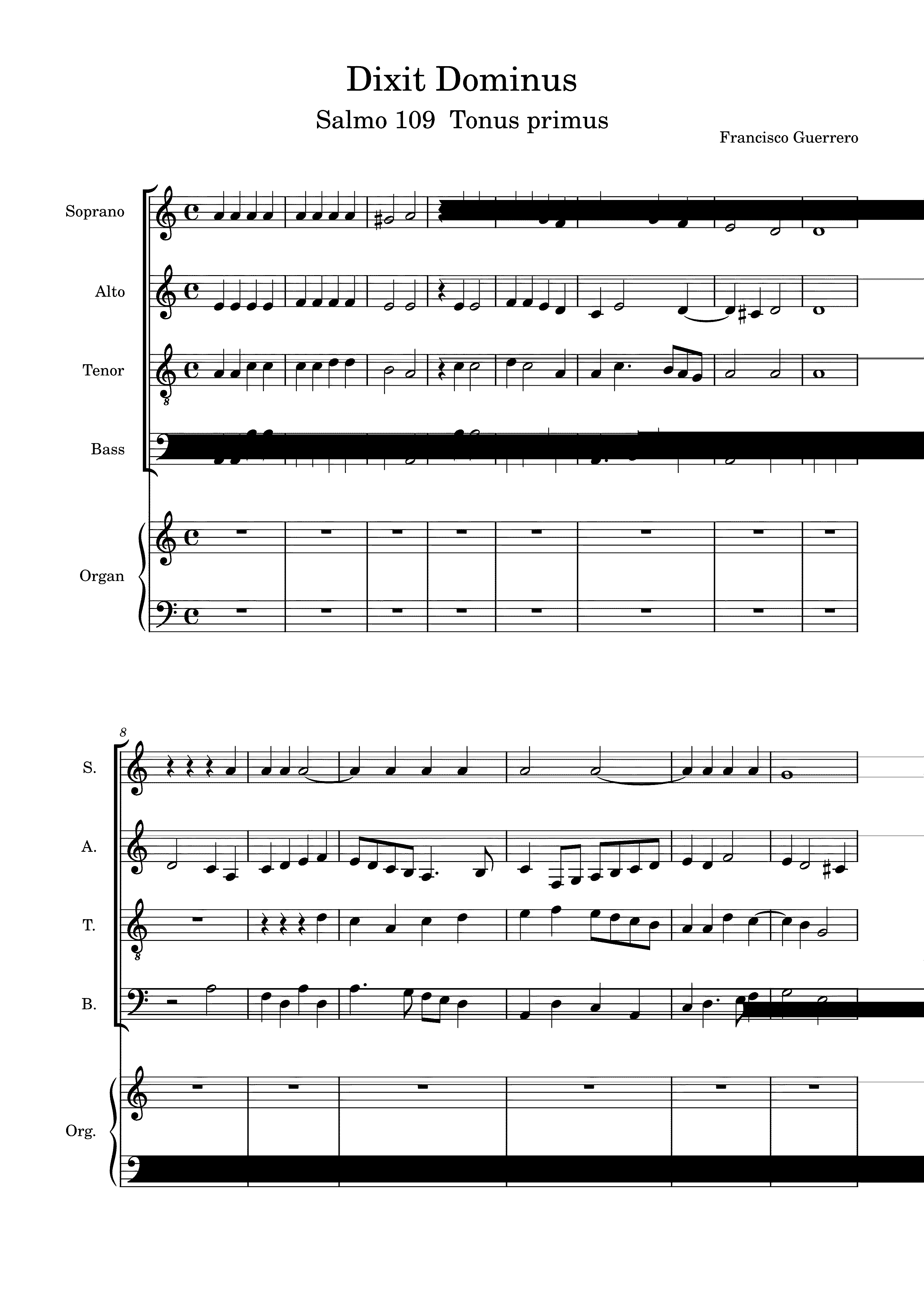 Partitura Salmo 109