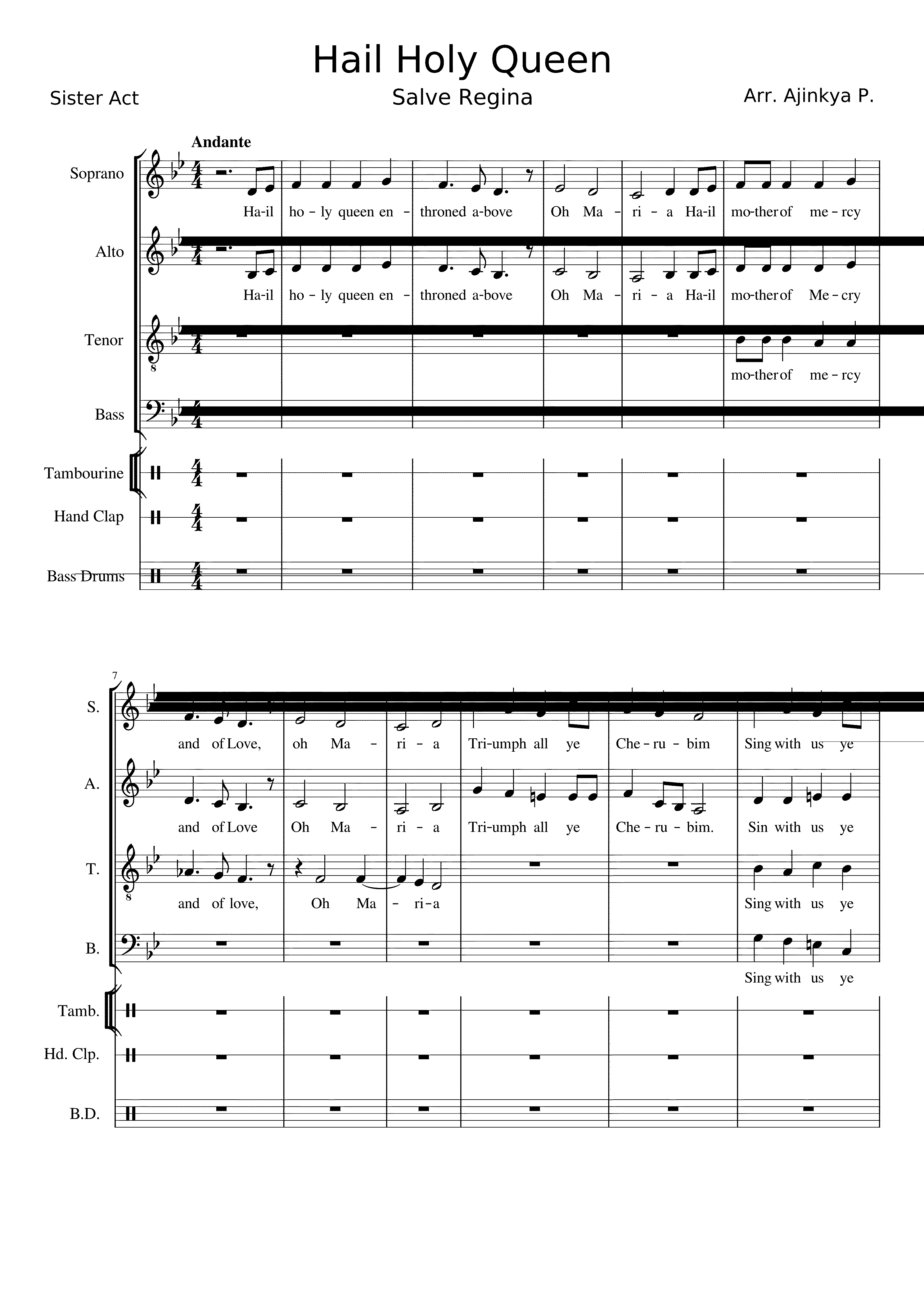 Partitura Salve Maria