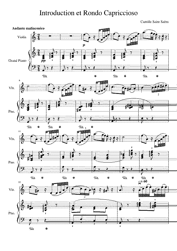 Partitura Sans