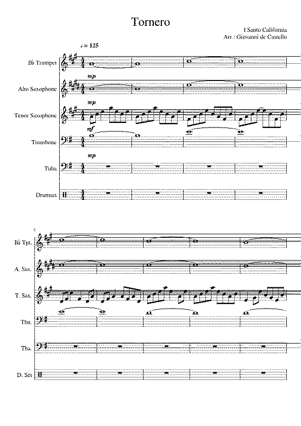 Partitura Santo Santo Santo