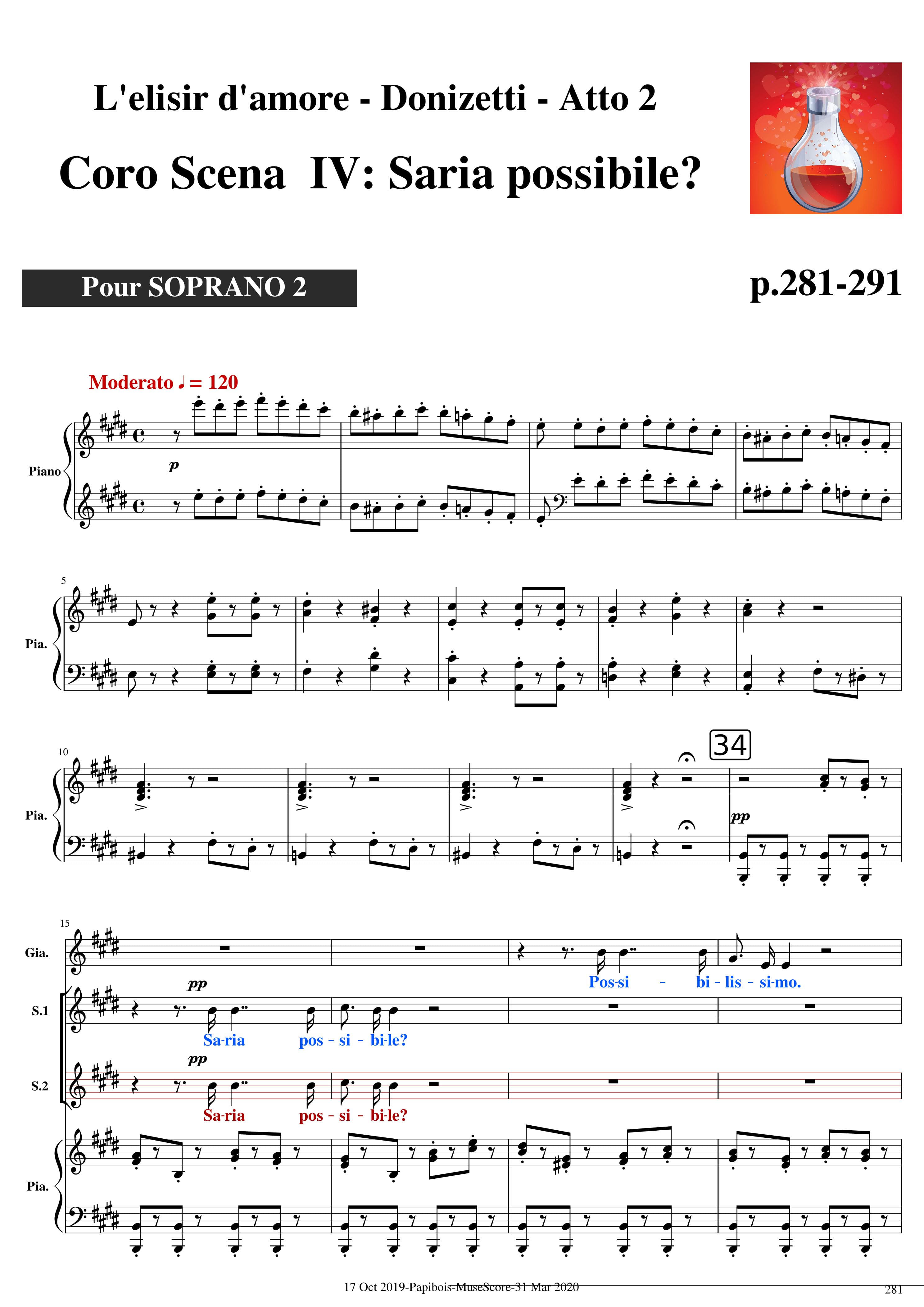 Partitura Saria