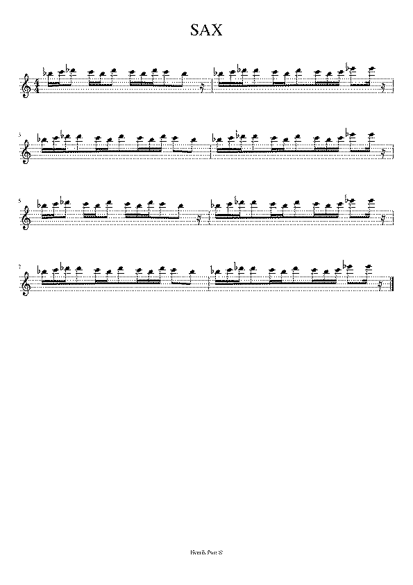 Partitura Sax Fleur