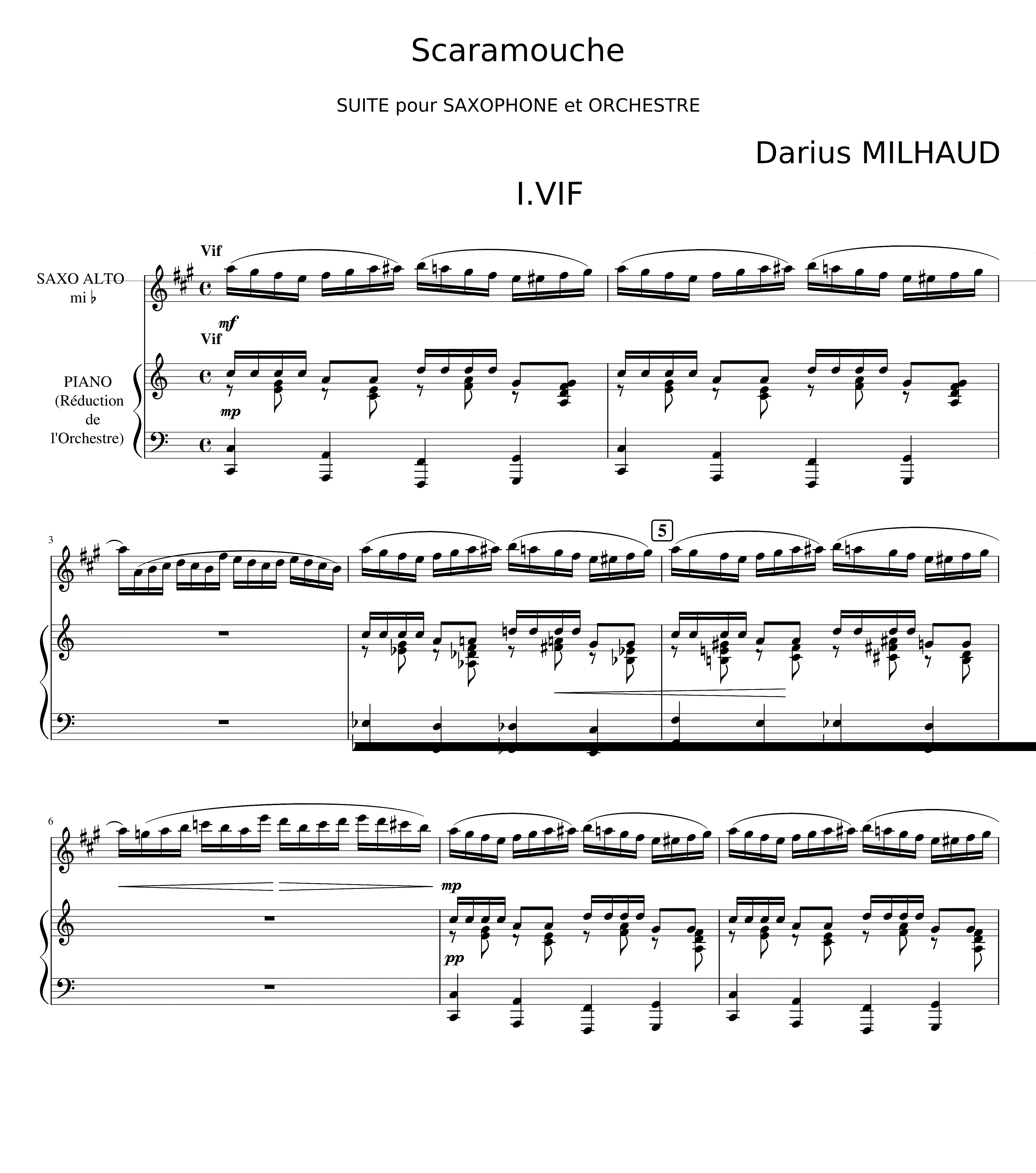 Partitura Scaramouche