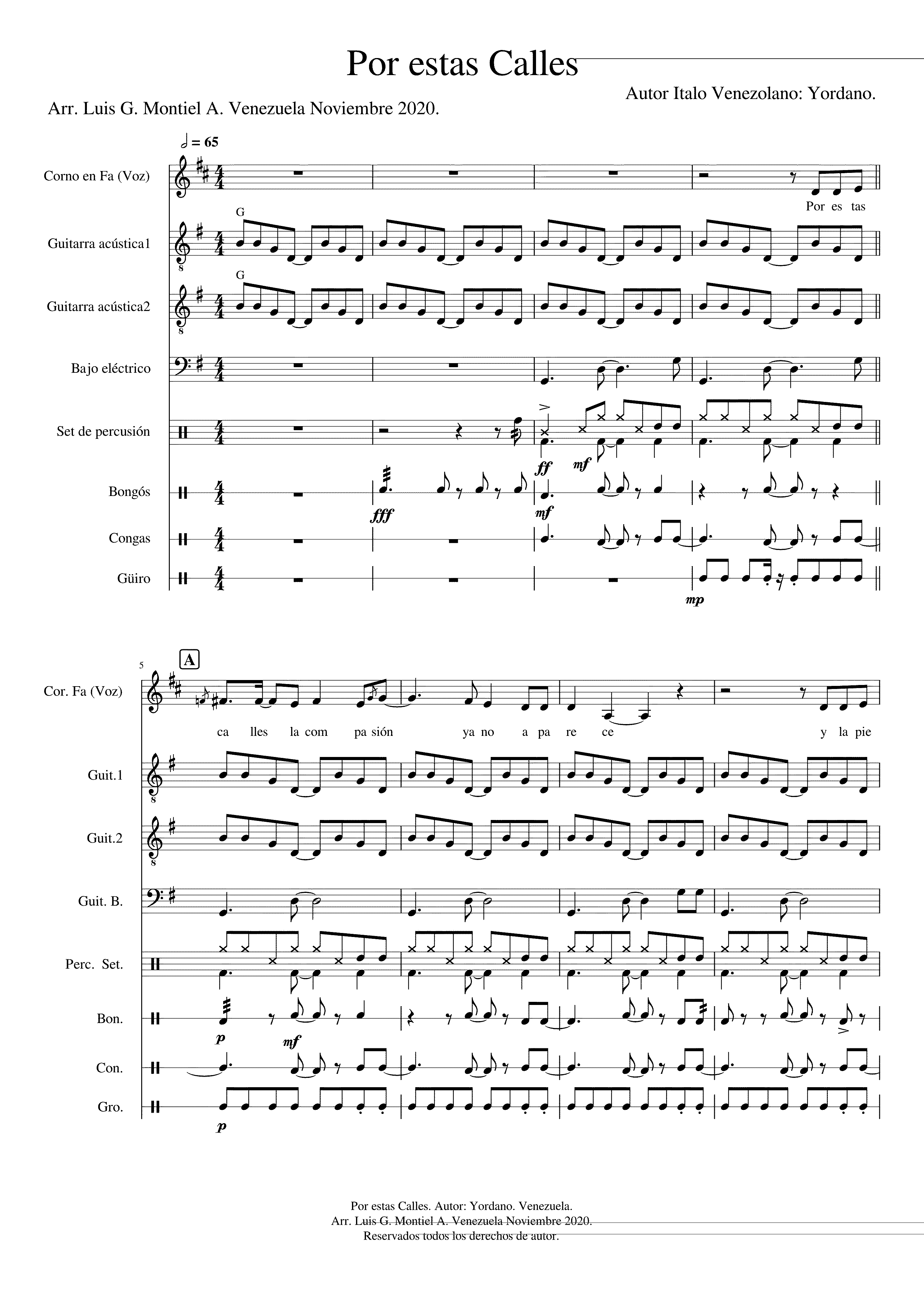 Partitura Se Oye Una Cancion