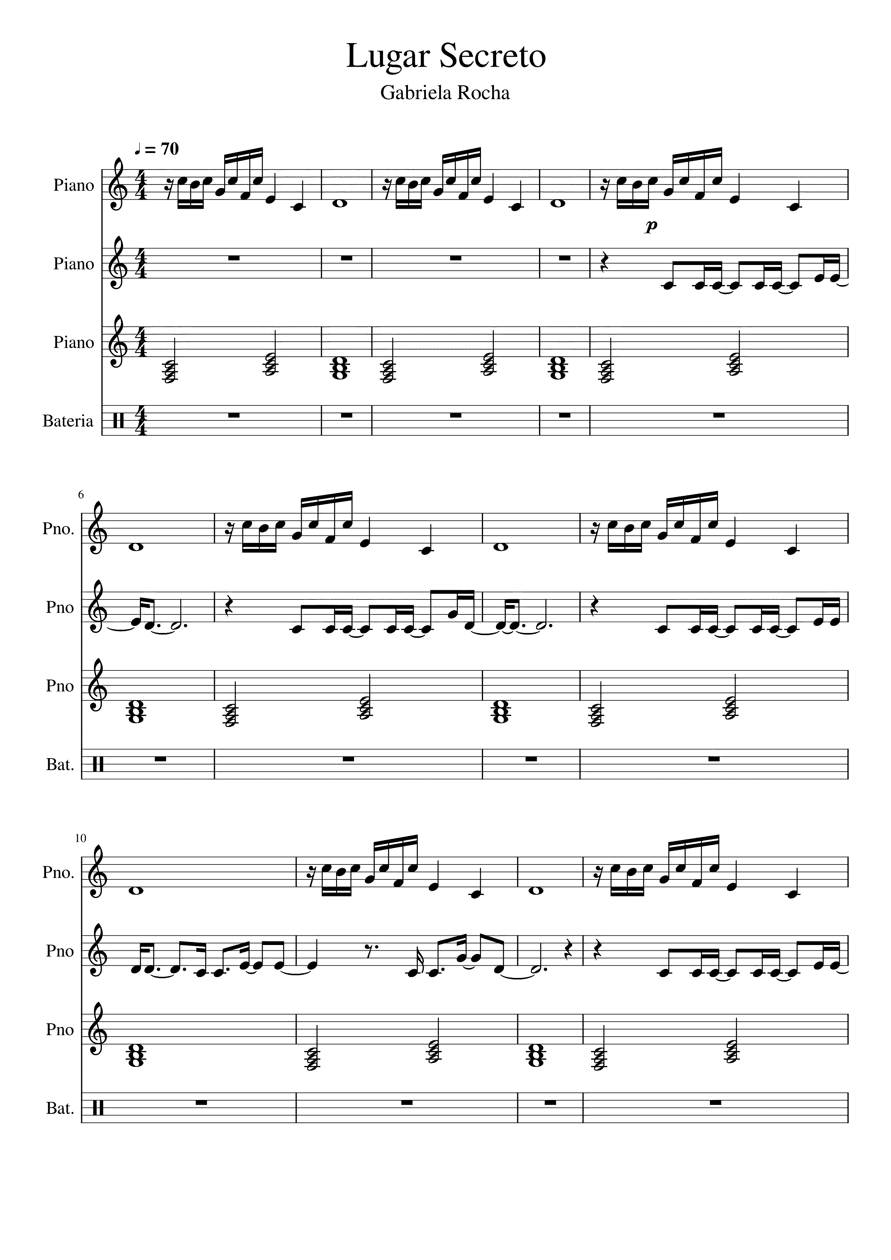 Partitura Secreto
