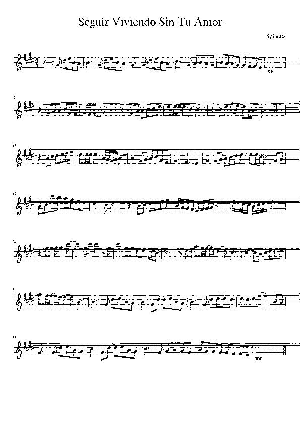 Partitura Seguir Una
