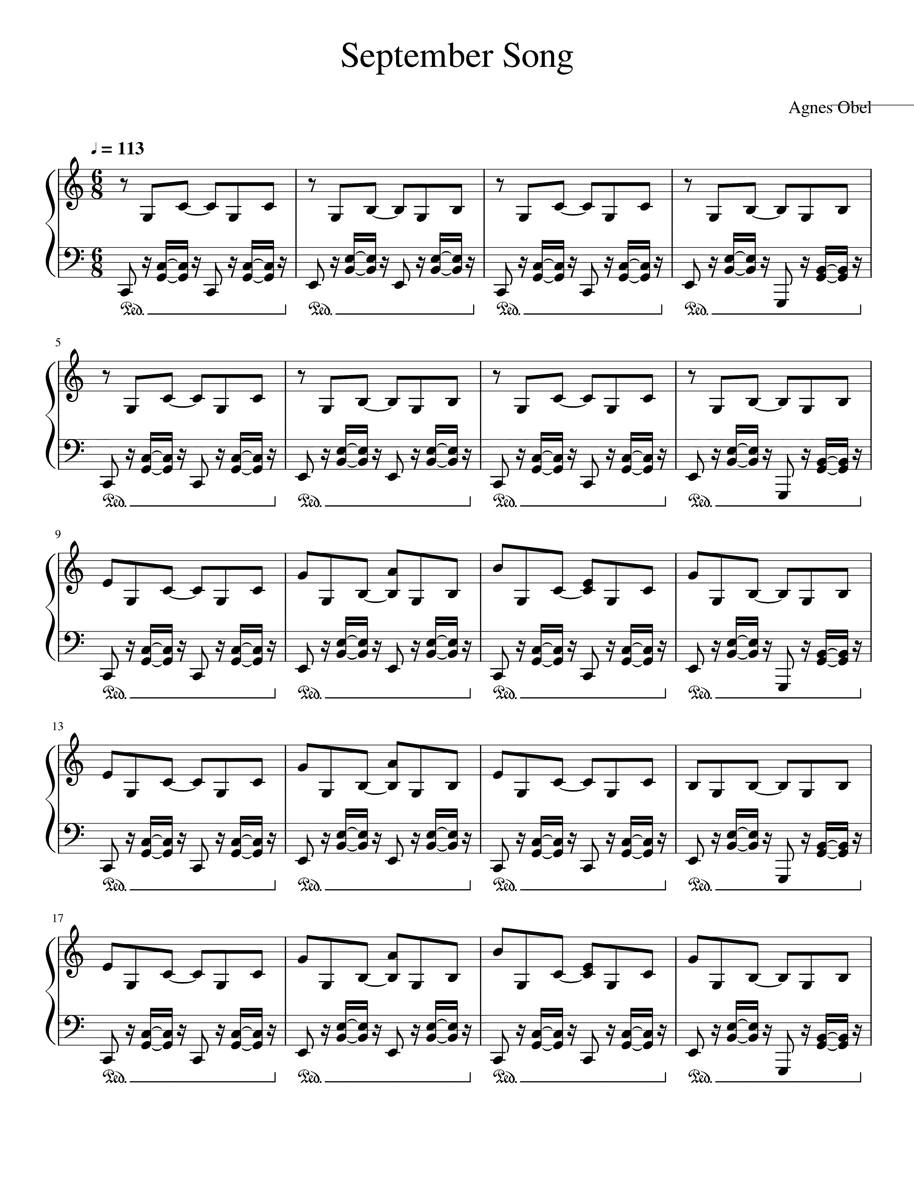 Partitura September